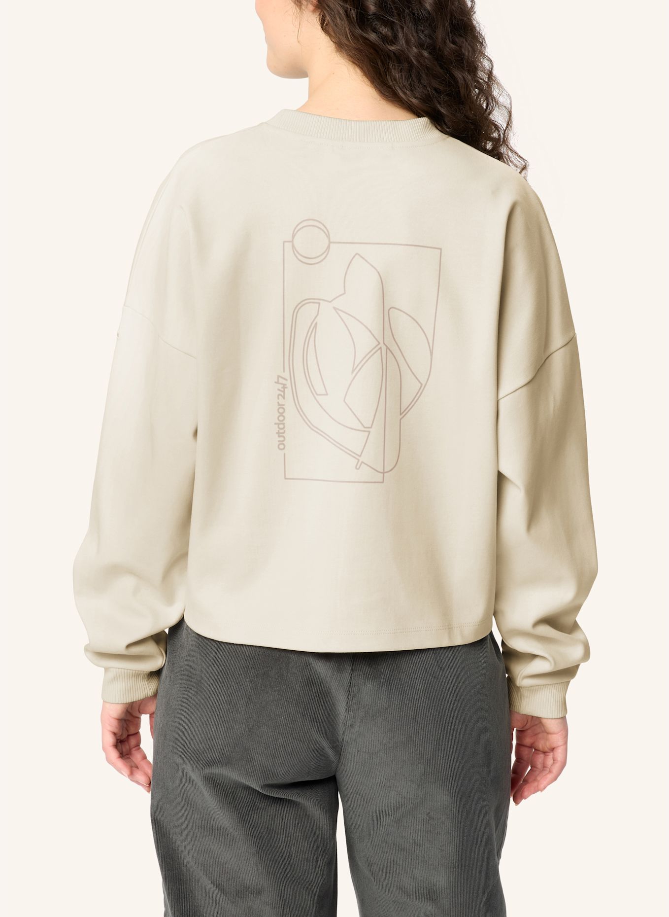 VAUDE Sweatshirt NAJUN: CREME / BEIGE / WEISS