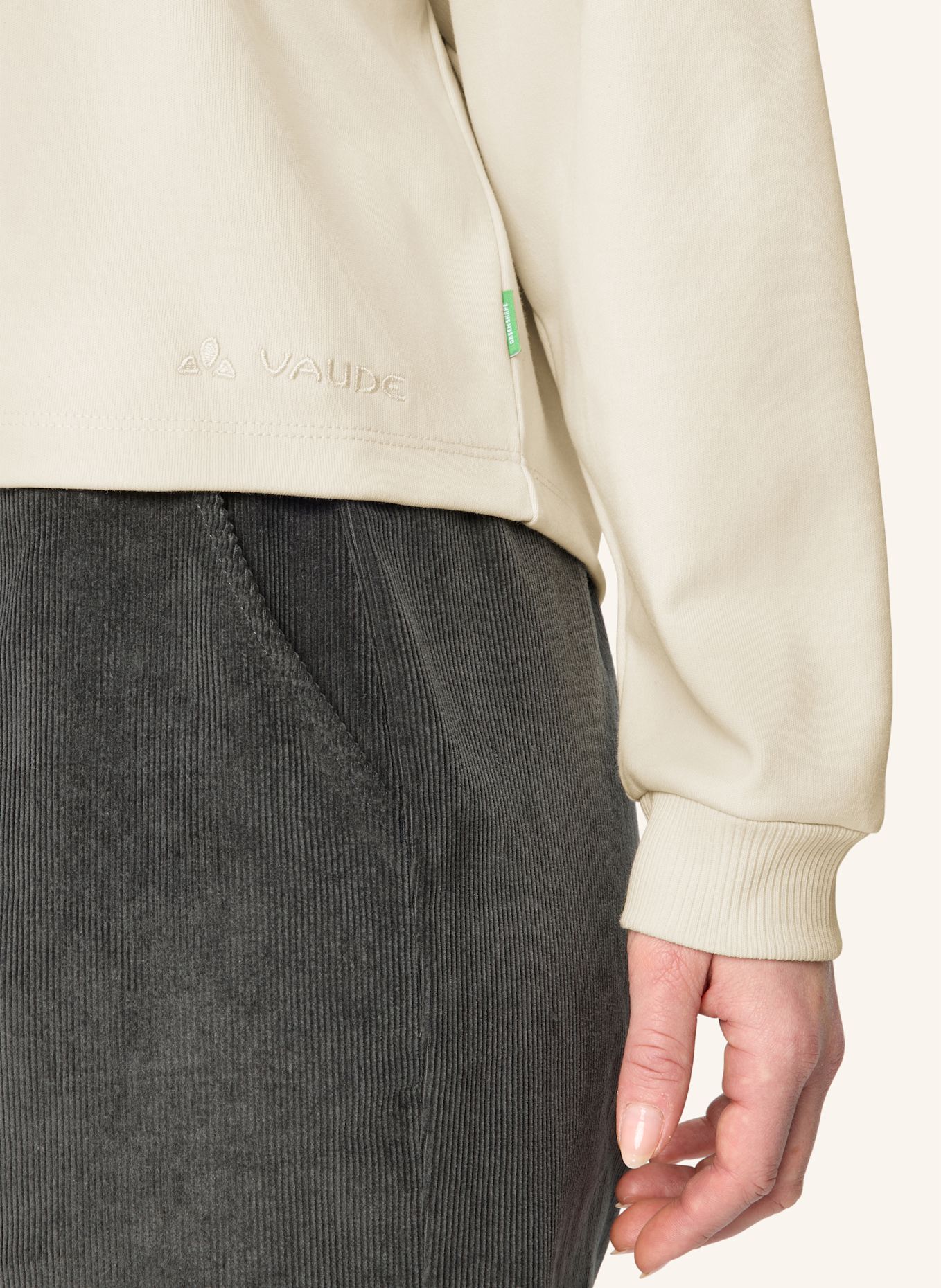VAUDE Sweatshirt NAJUN: CREME / BEIGE / WEISS