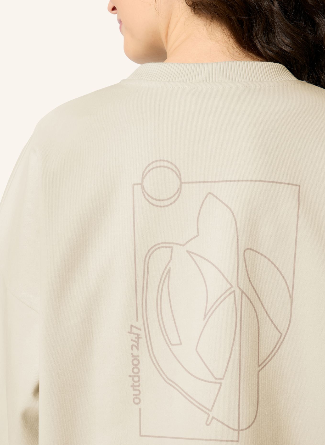 VAUDE Sweatshirt NAJUN: CREME / BEIGE / WEISS