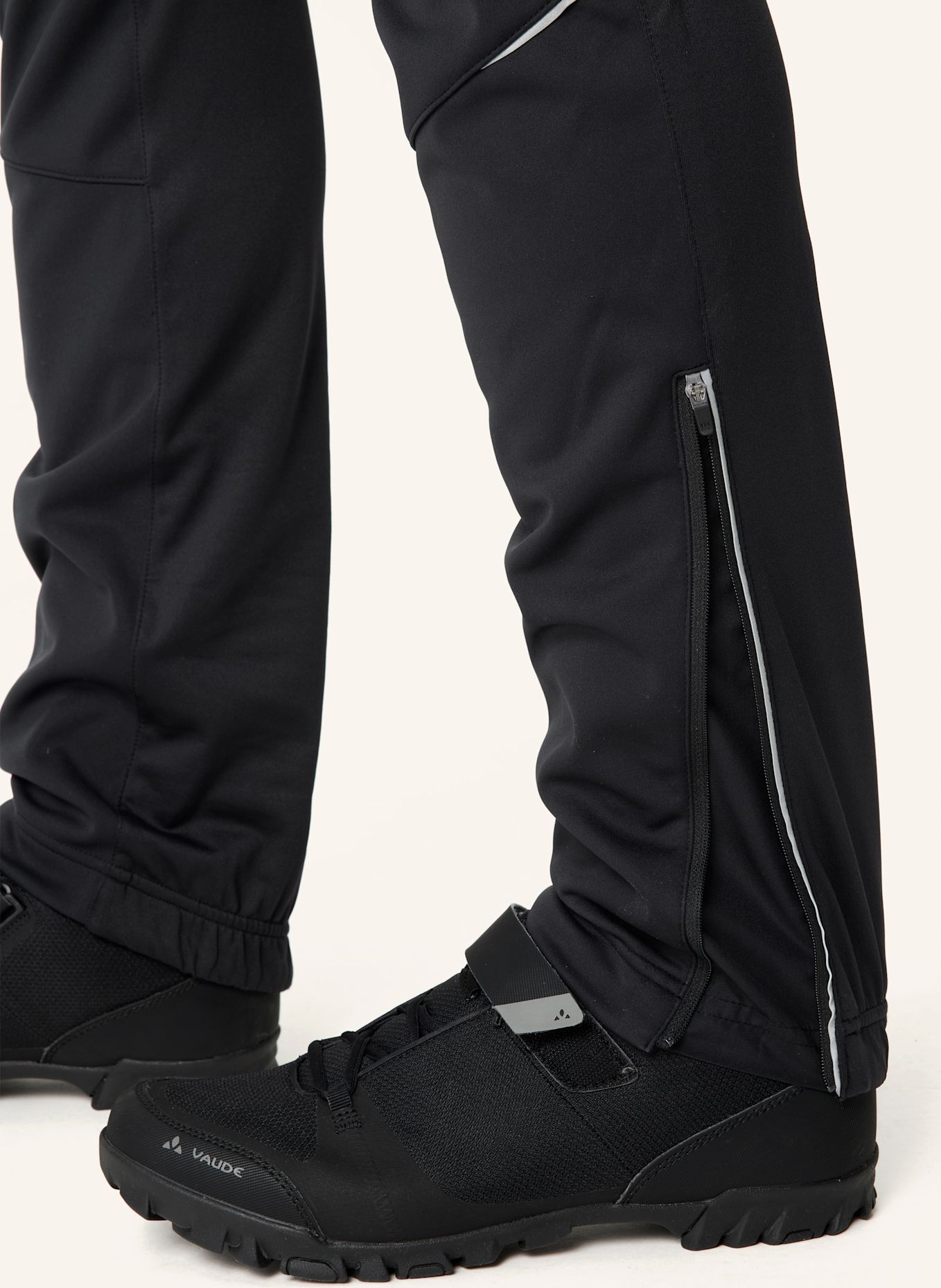 VAUDE Softshell-Radhose WINTRY 5 ohne gepolsterten Einsatz: SCHWARZ