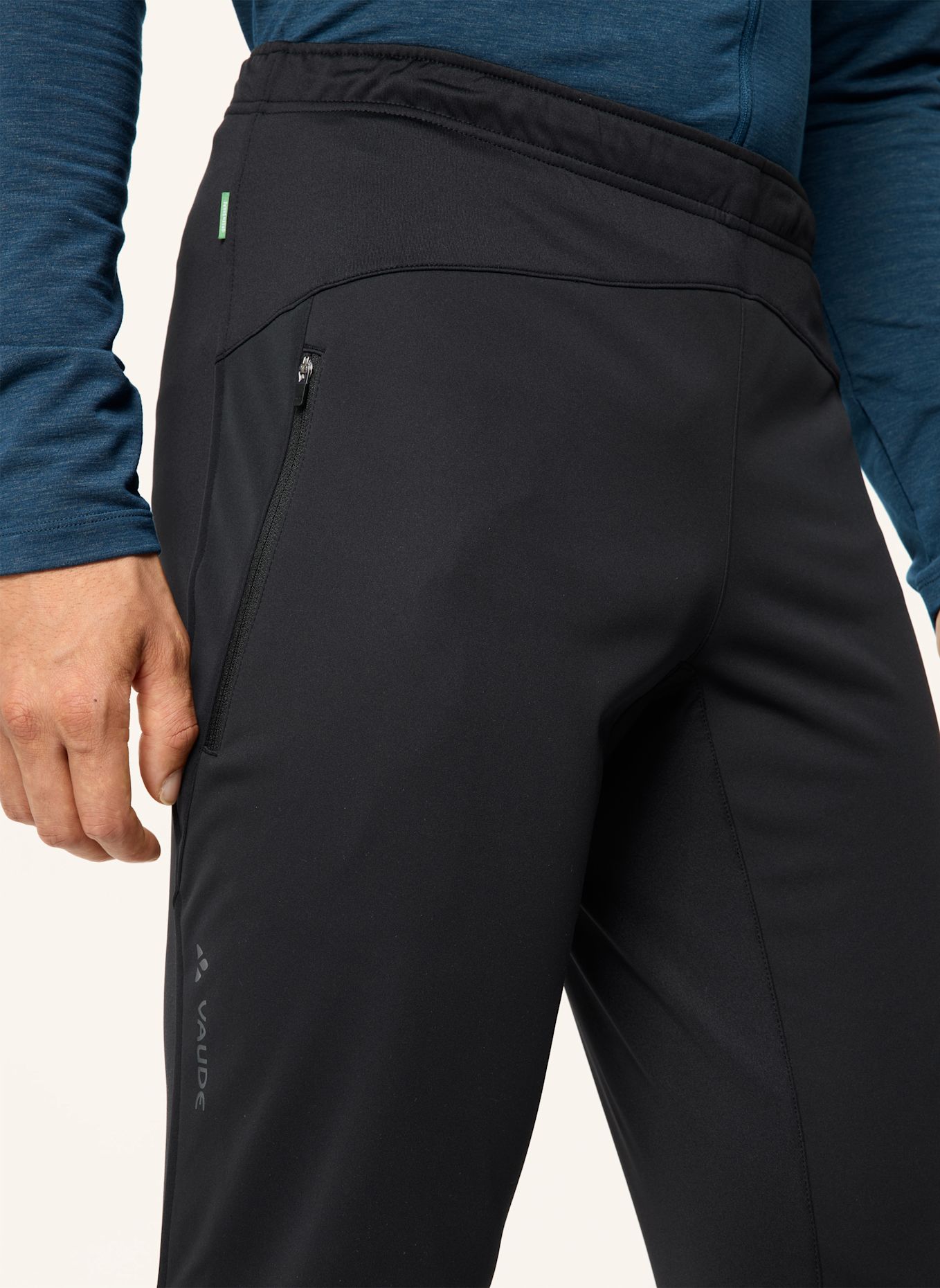 VAUDE Softshell-Radhose WINTRY 5 ohne gepolsterten Einsatz: SCHWARZ