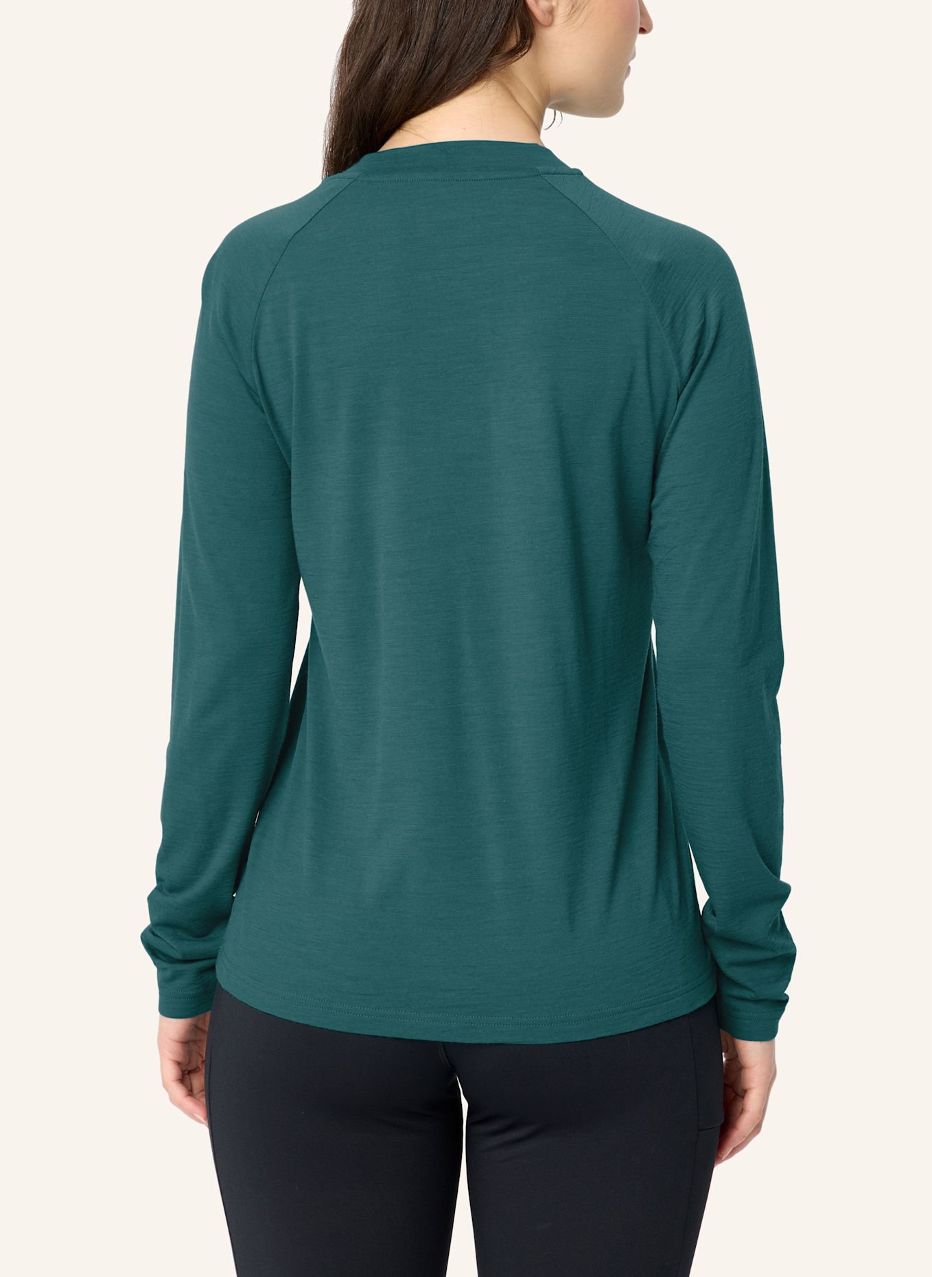 VAUDE Funktionsshirt W ESSENTIAL WOOL SHIRT: TÜRKIS / PETROL