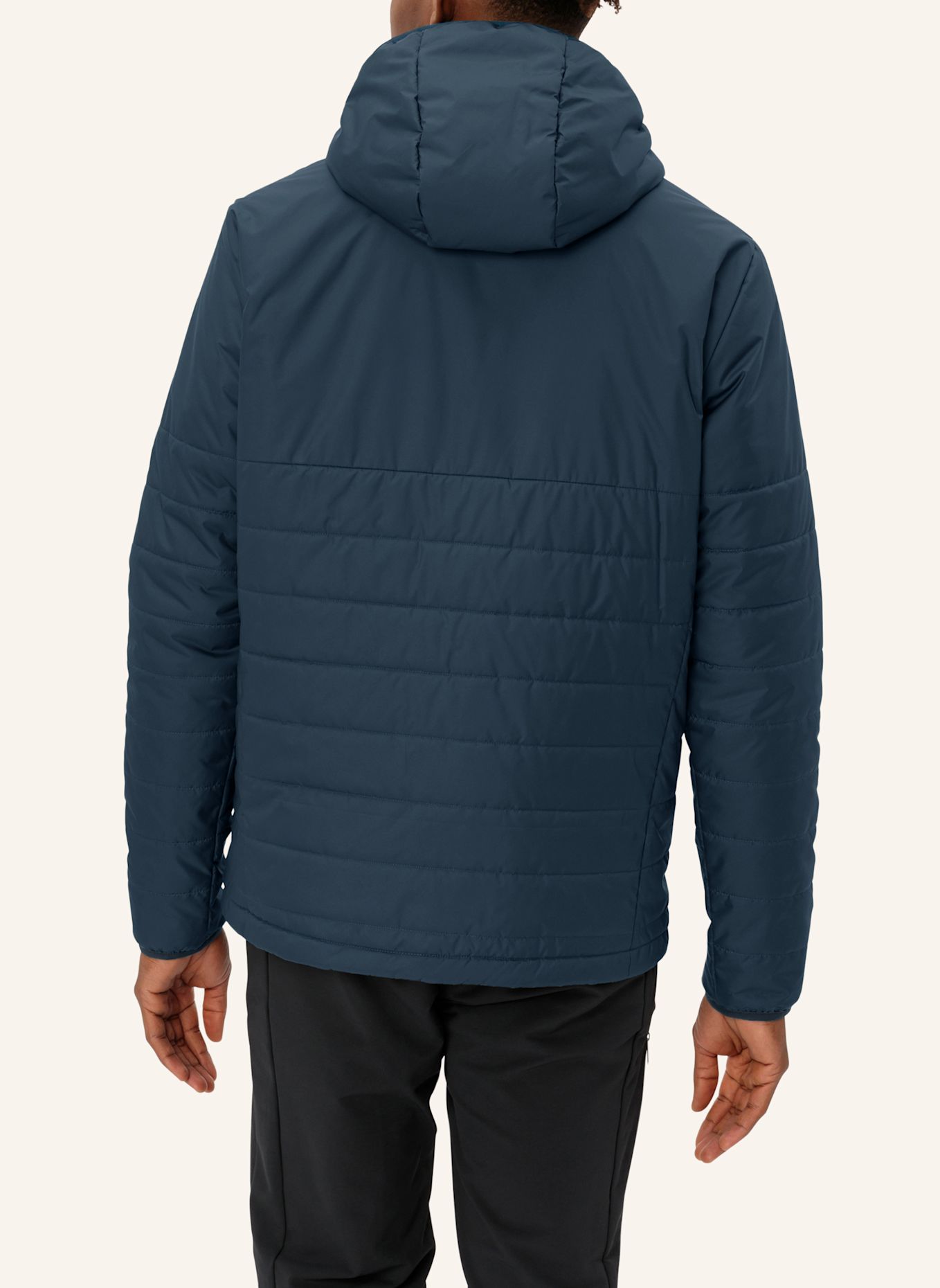 VAUDE Isolationsjacke M TESINO HOODED JACKET: BEIGE / CREME / BLAU