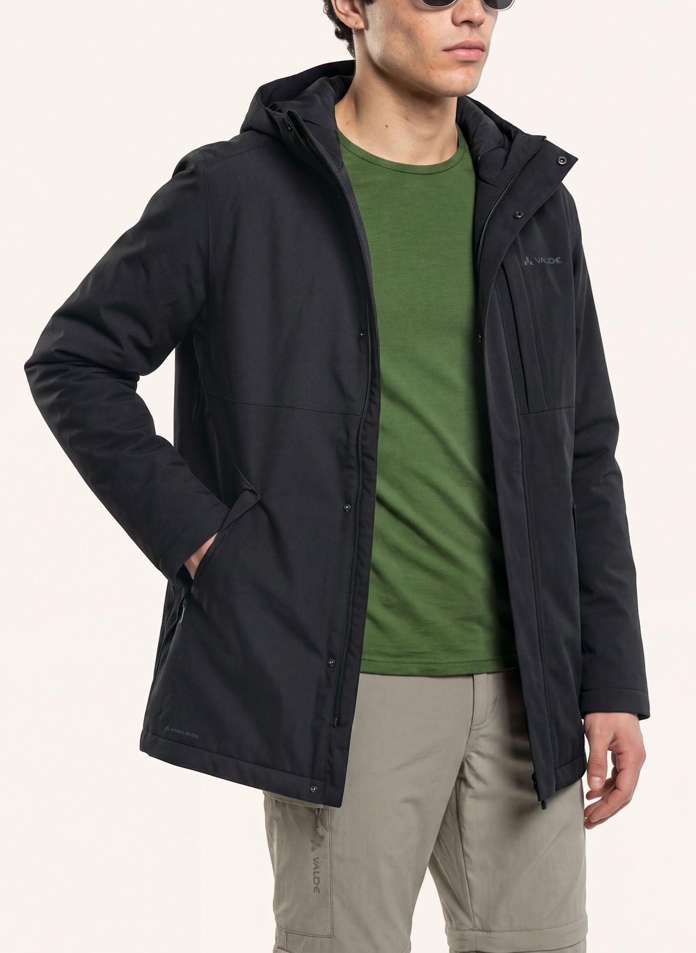 VAUDE Outdoor-Jacke M ABELIA PARKA II: SCHWARZ