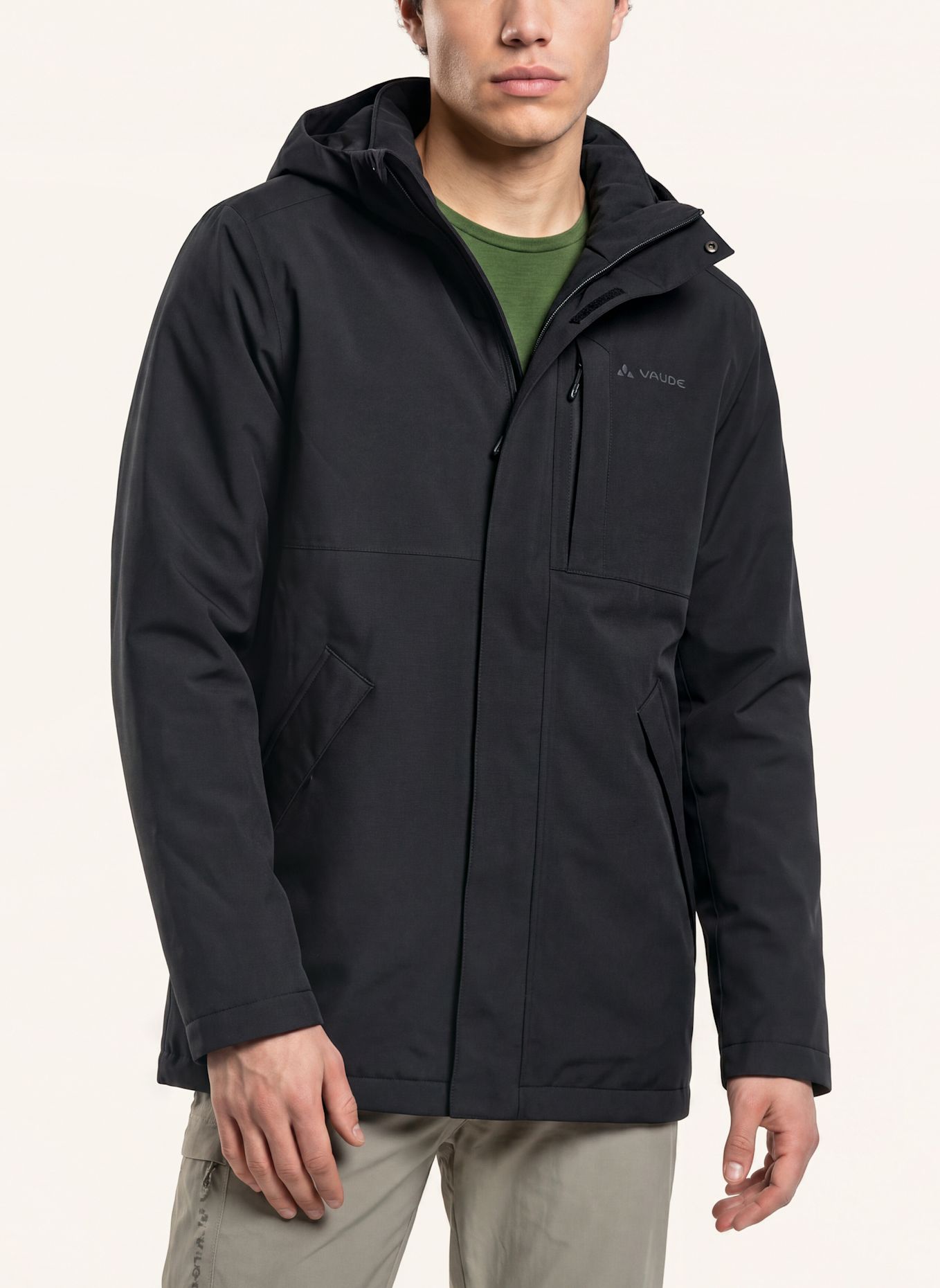 VAUDE Outdoor-Jacke M ABELIA PARKA II: SCHWARZ