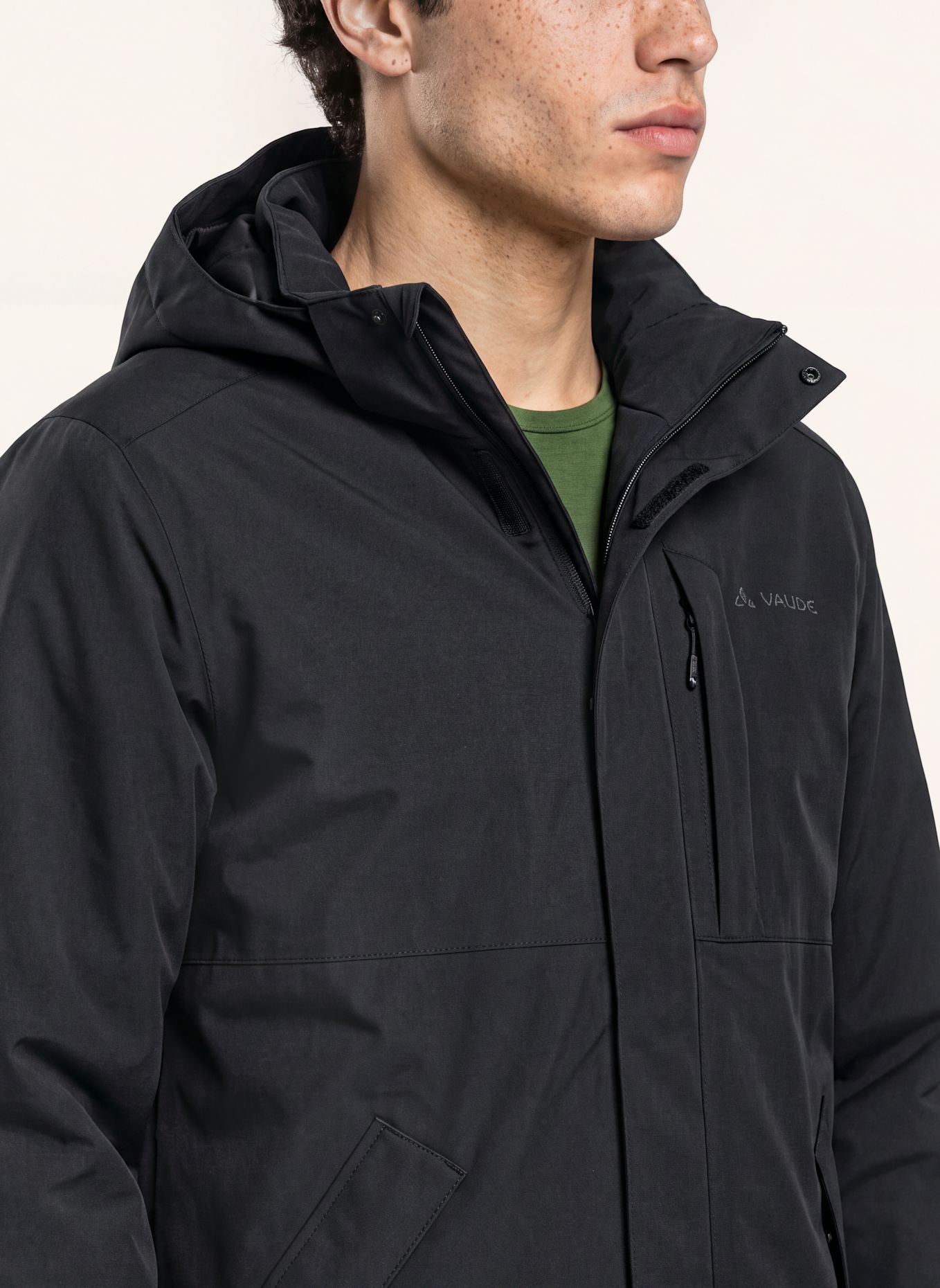 VAUDE Outdoor-Jacke M ABELIA PARKA II: SCHWARZ