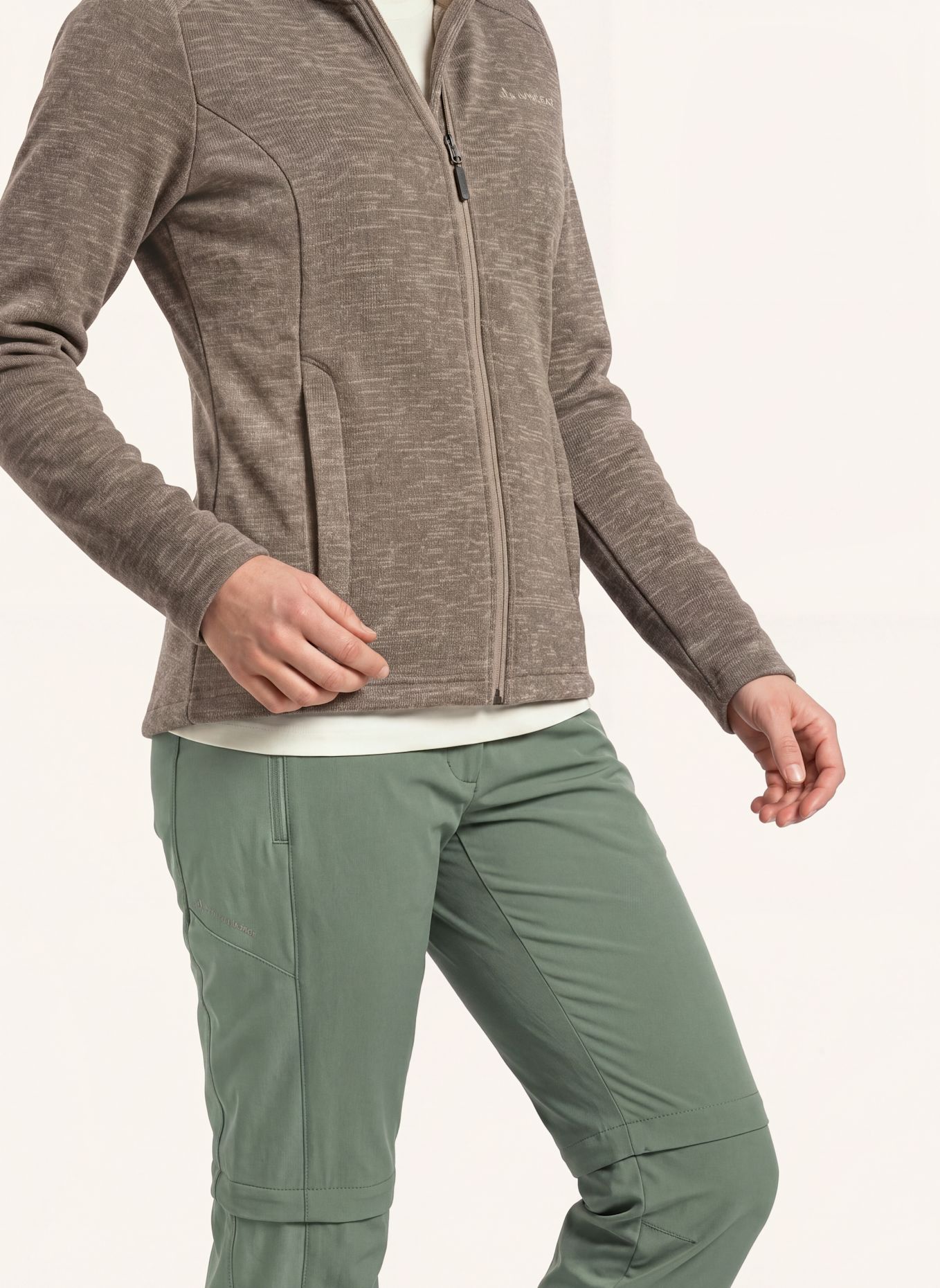 VAUDE Fleecejacke W TIKOMA HOODY JACKET II: BEIGE