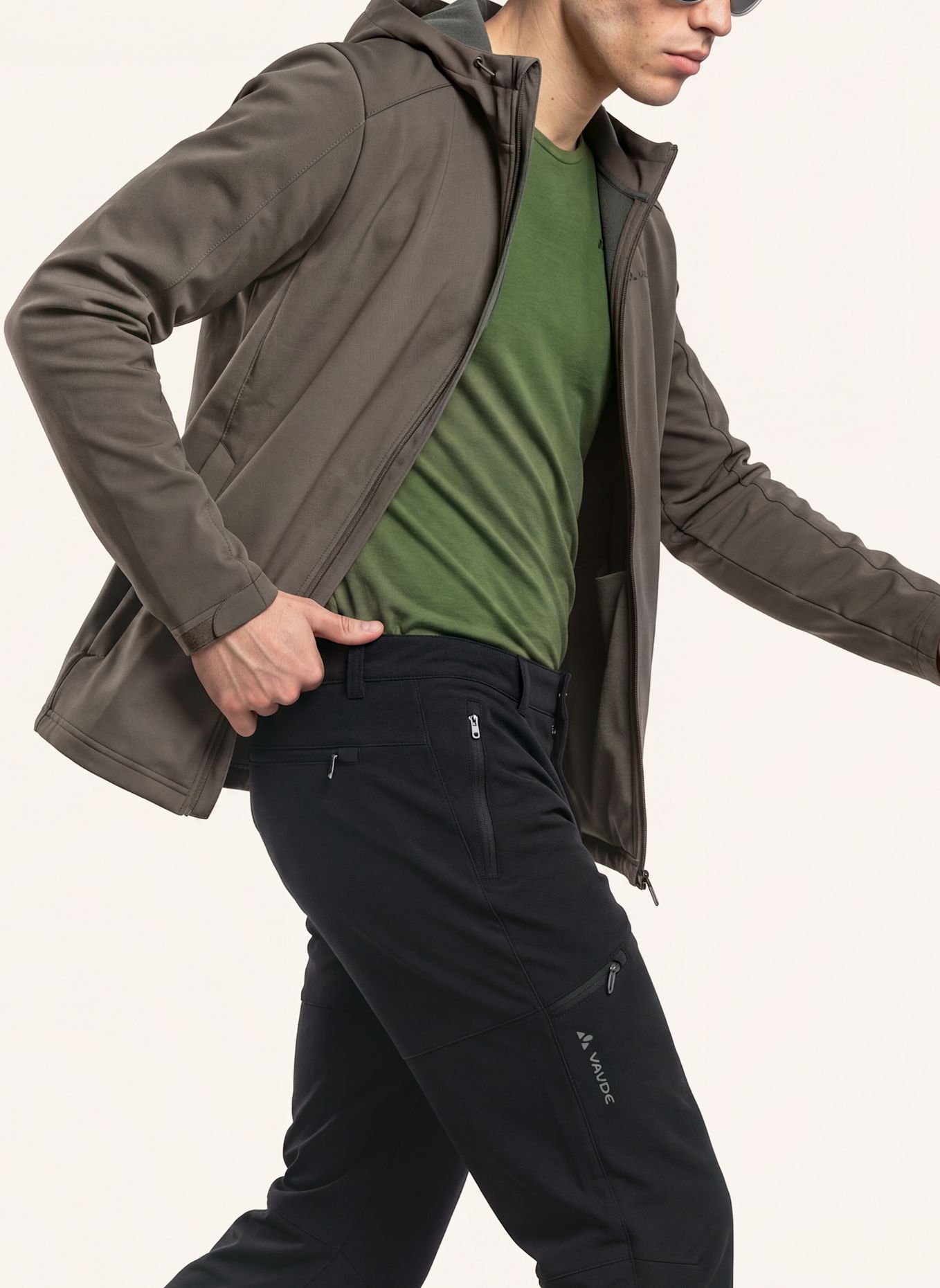 VAUDE Softshell-Jacke M MANANG SOFTSHELL JACKET: BRAUN