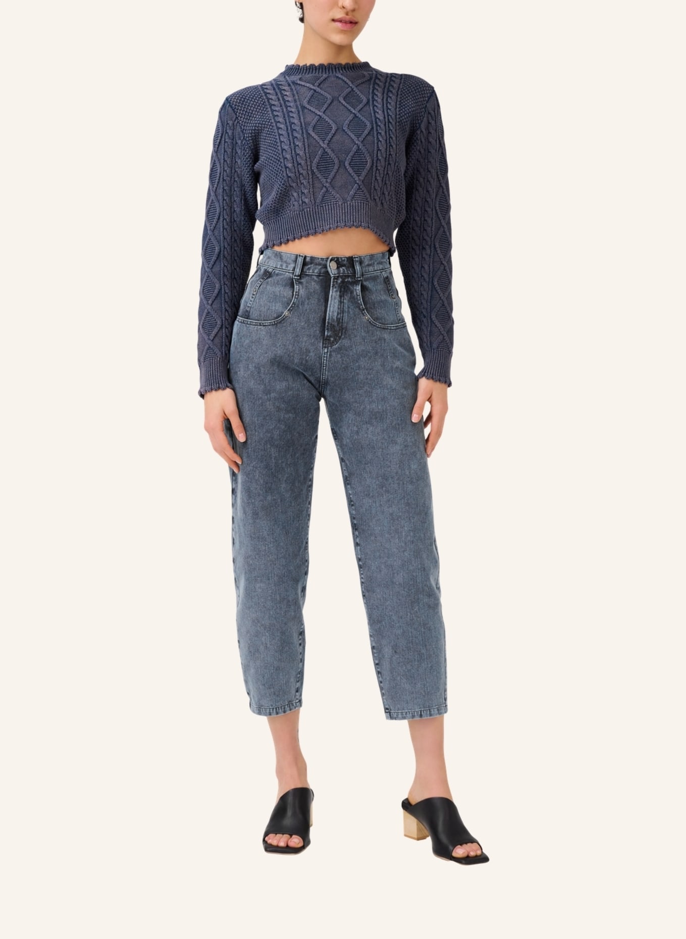 ITEM m6 Mom Jeans RELAXED HIGH RISE, Farbe: BLAU (Bild 5)