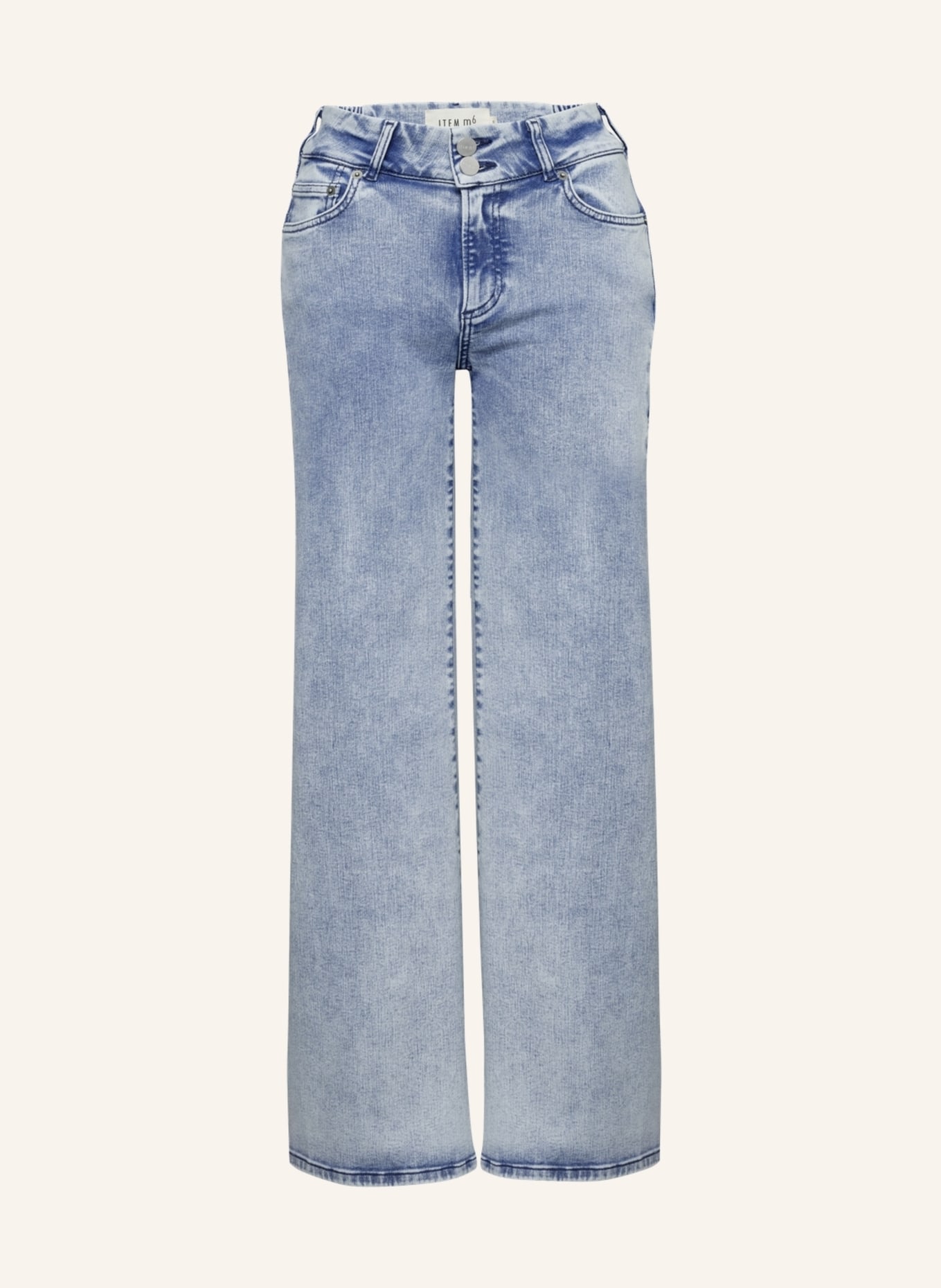 ITEM m6 Flared Jeans WIDE LEGGED HIGH RISE DENIM, Farbe: HELLBLAU (Bild 1)
