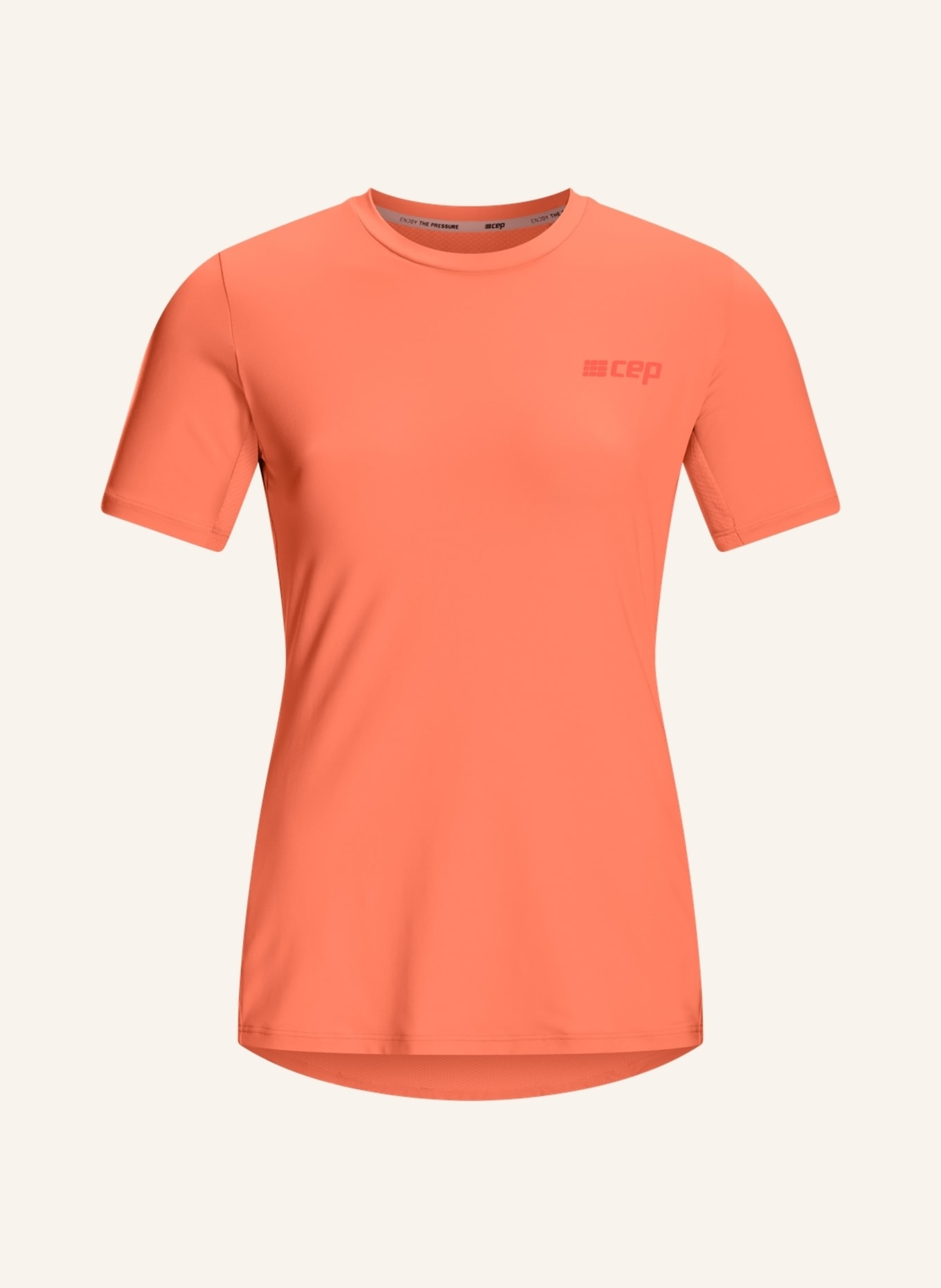 cep Laufshirt THE RUN SHORT SLEEVE, Farbe: ORANGE (Bild 1)