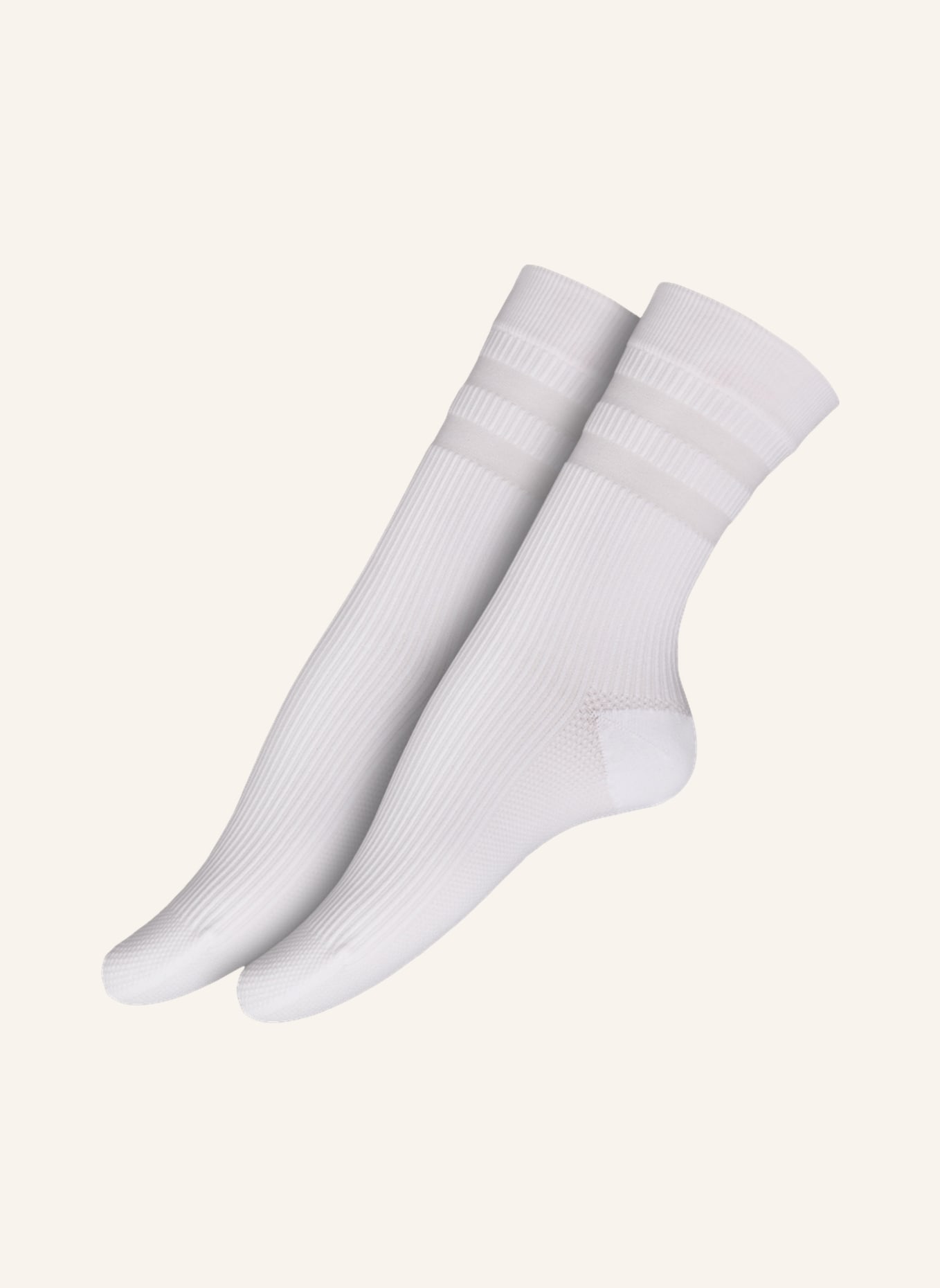 ITEM m6 2er-Pack Socken SNEAKER COTTON CONSCIOUS RIBBED mit Kompression, Farbe: WEISS (Bild 1)
