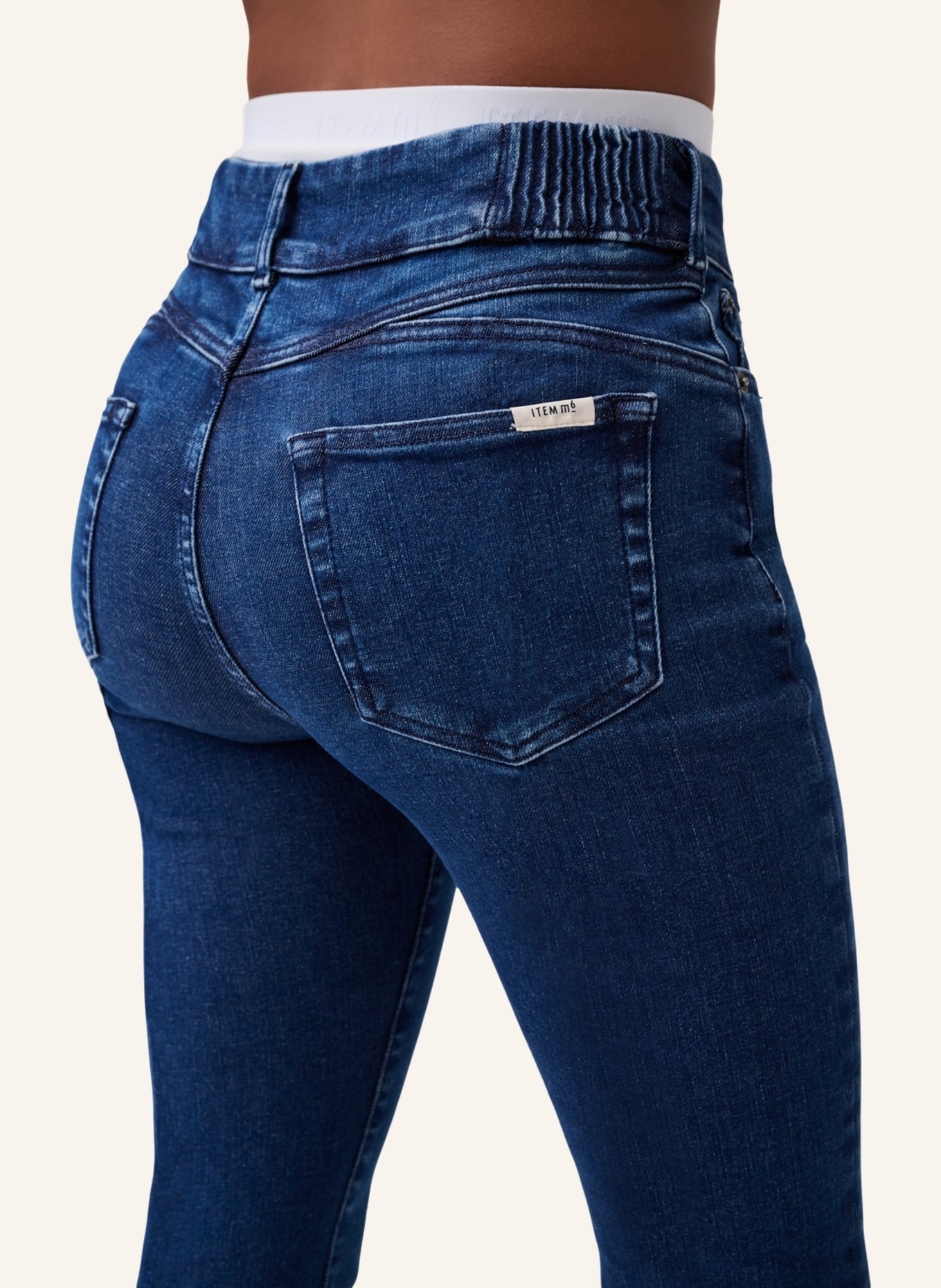 ITEM m6 Jeans SLIM HIGH RISE DENIM mit Shaping-Effekt, Farbe: BLAU (Bild 6)