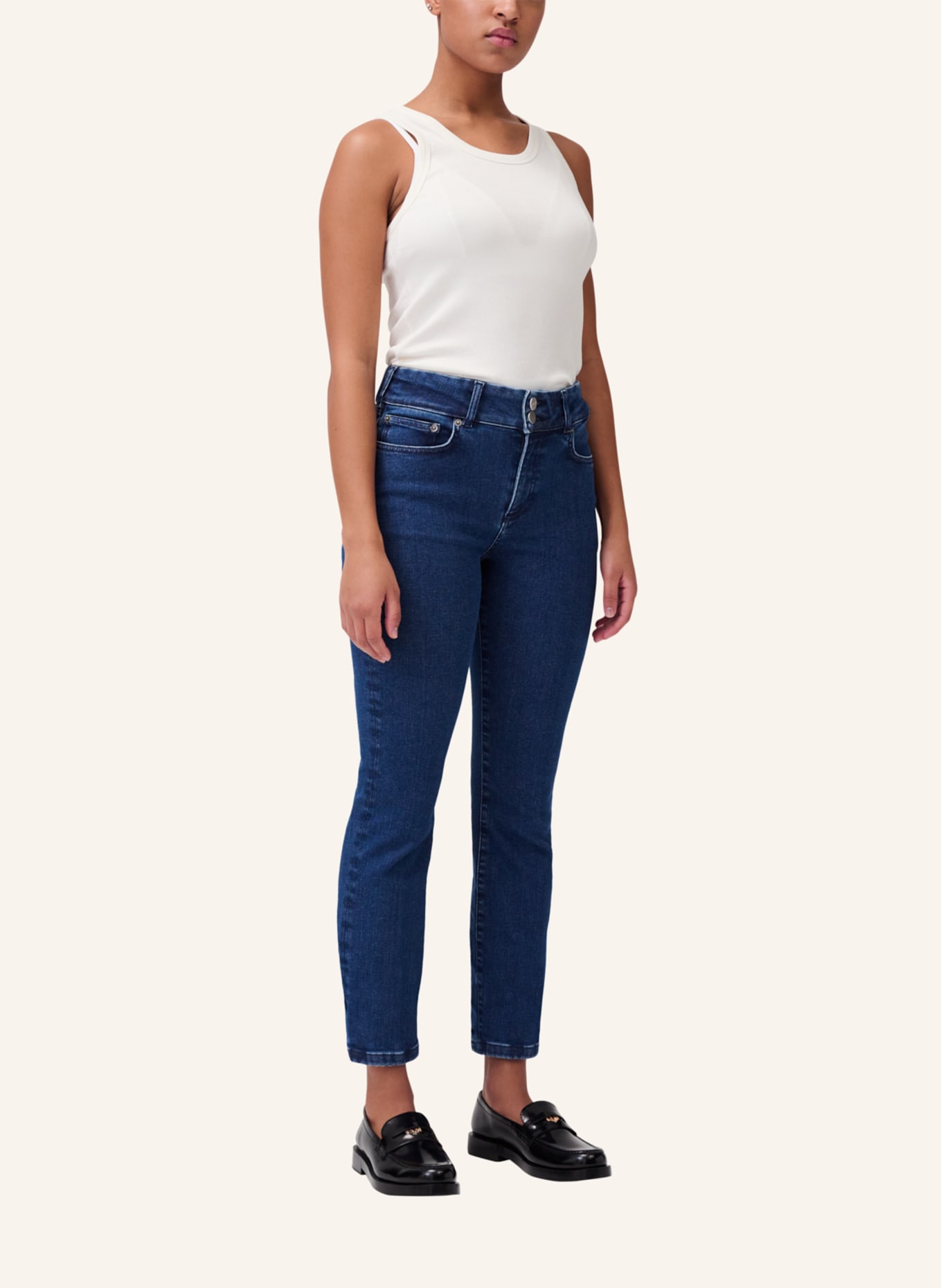 ITEM m6 Jeans SLIM HIGH RISE DENIM mit Shaping-Effekt, Farbe: BLAU (Bild 8)