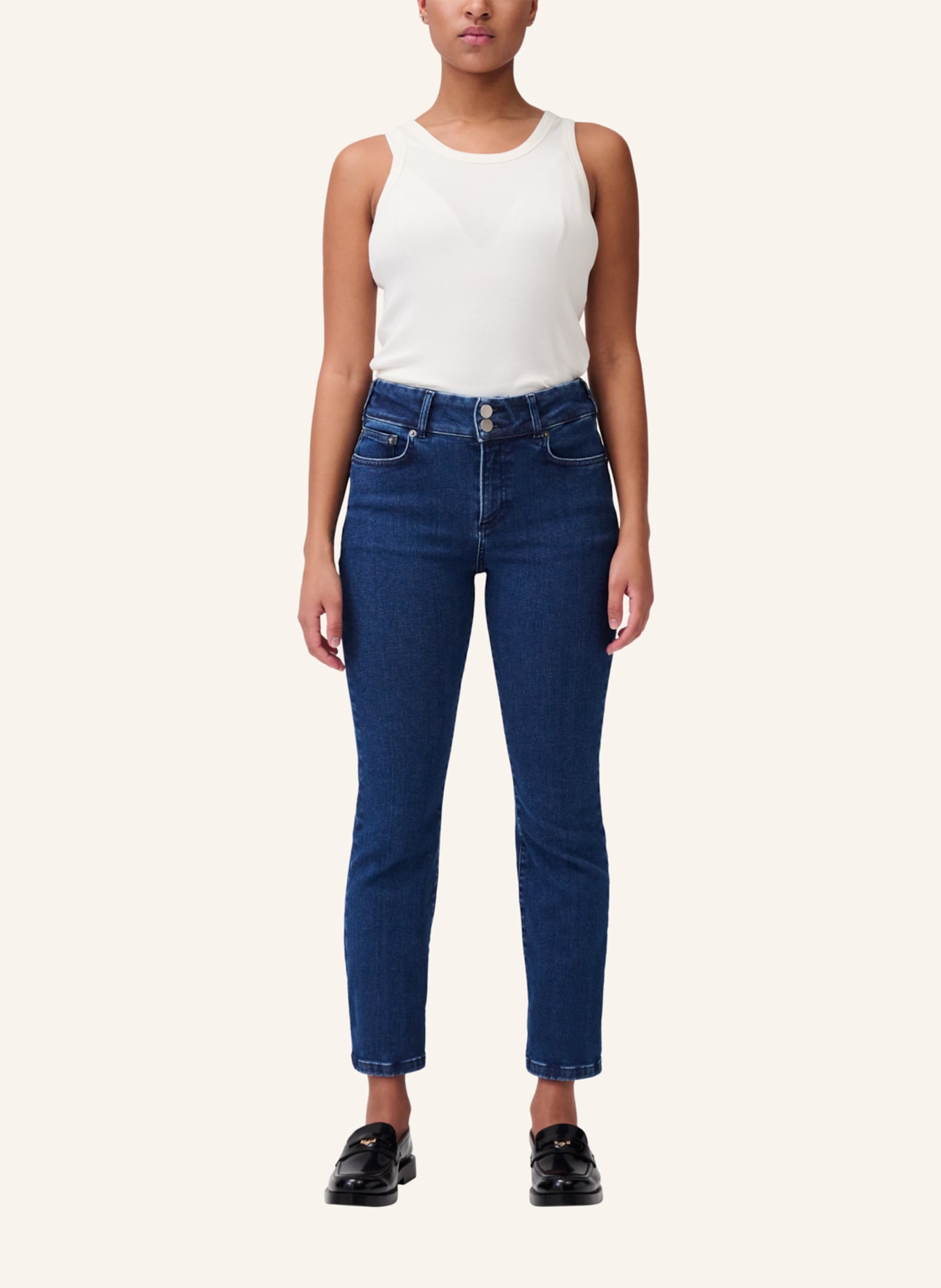 ITEM m6 Jeans SLIM HIGH RISE DENIM mit Shaping-Effekt, Farbe: BLAU (Bild 7)