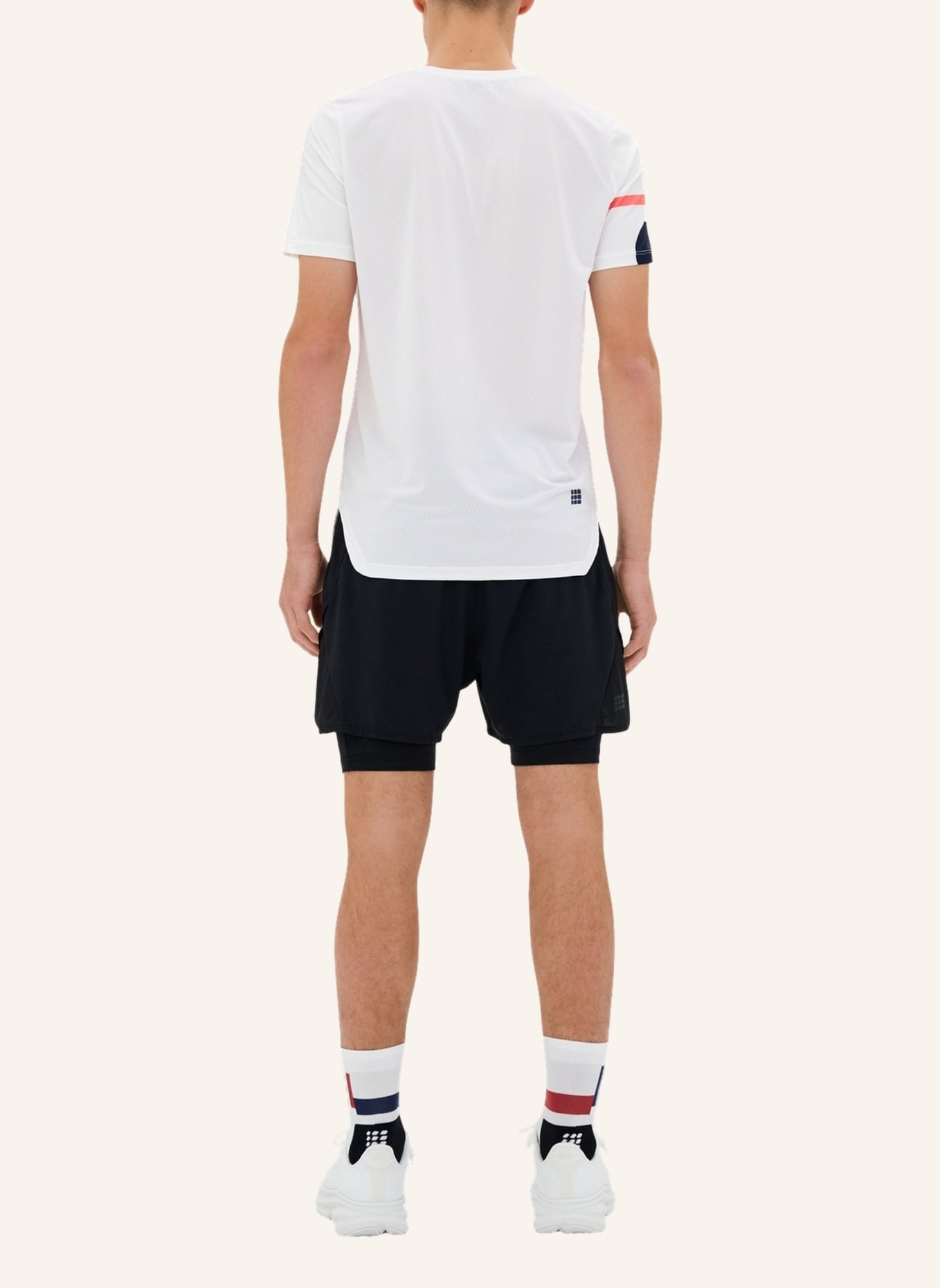 cep Laufshirt THE RUN SHORT SLEEVE: WEISS
