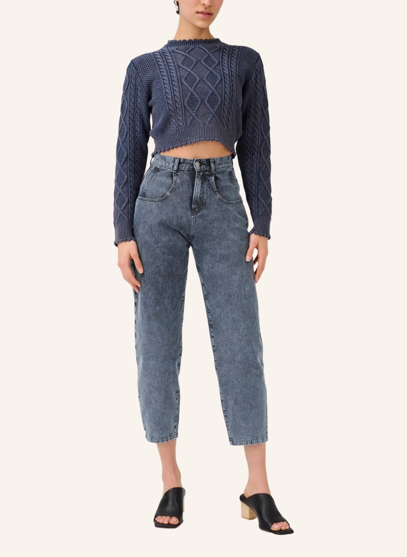 ITEM m6 Mom Jeans RELAXED HIGH RISE, Farbe: BLAU (Bild 4)