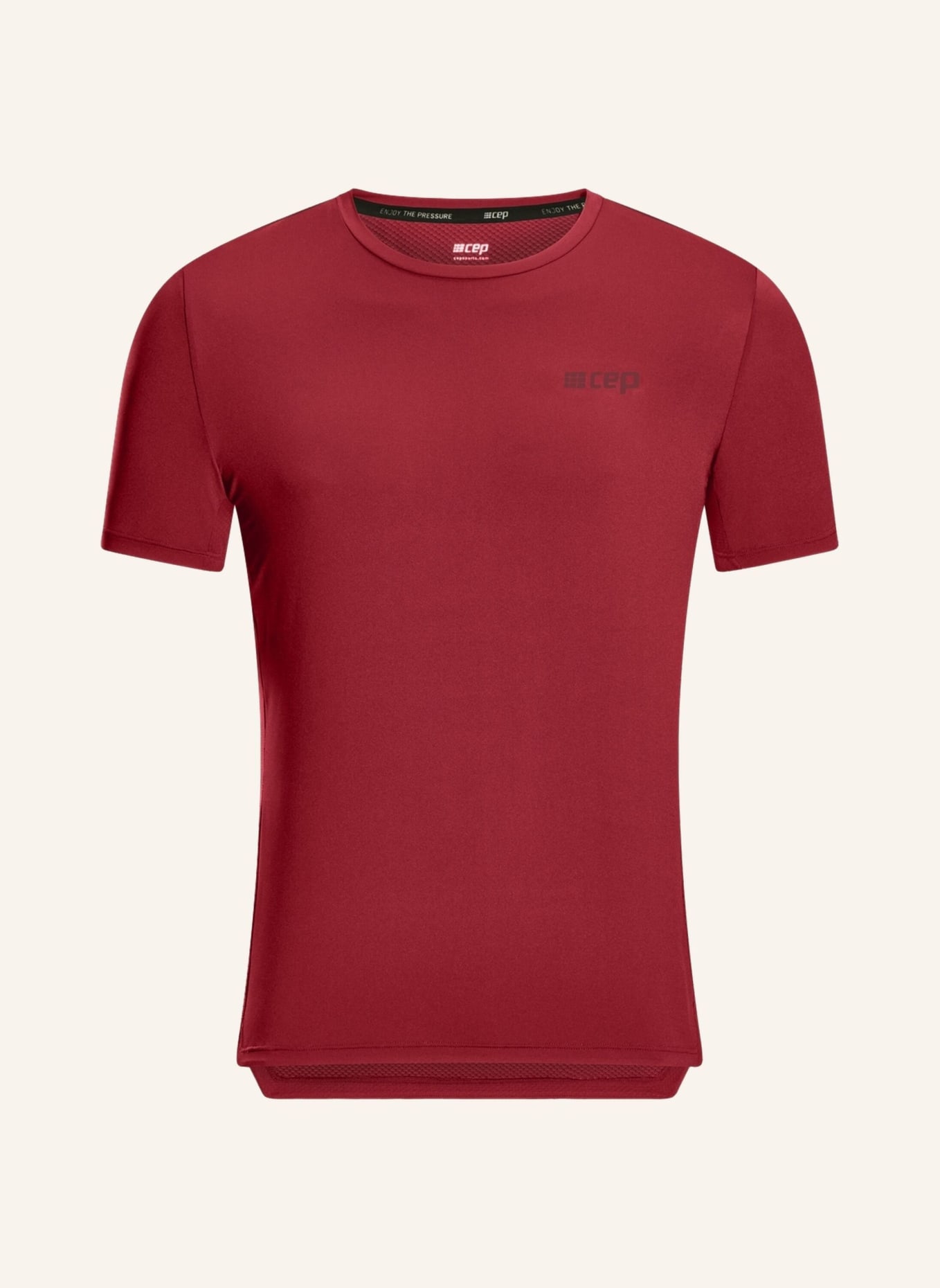 cep Laufshirt THE RUN SHORT SLEEVE, Farbe: DUNKELROT (Bild 3)