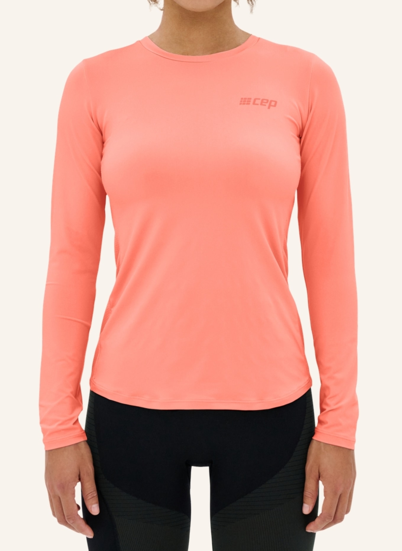 cep Laufshirt THE RUN LONG SLEEVE, Farbe: ORANGE (Bild 3)