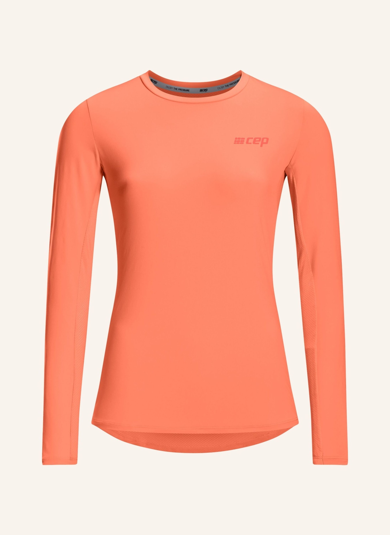 cep Laufshirt THE RUN LONG SLEEVE, Farbe: ORANGE (Bild 1)