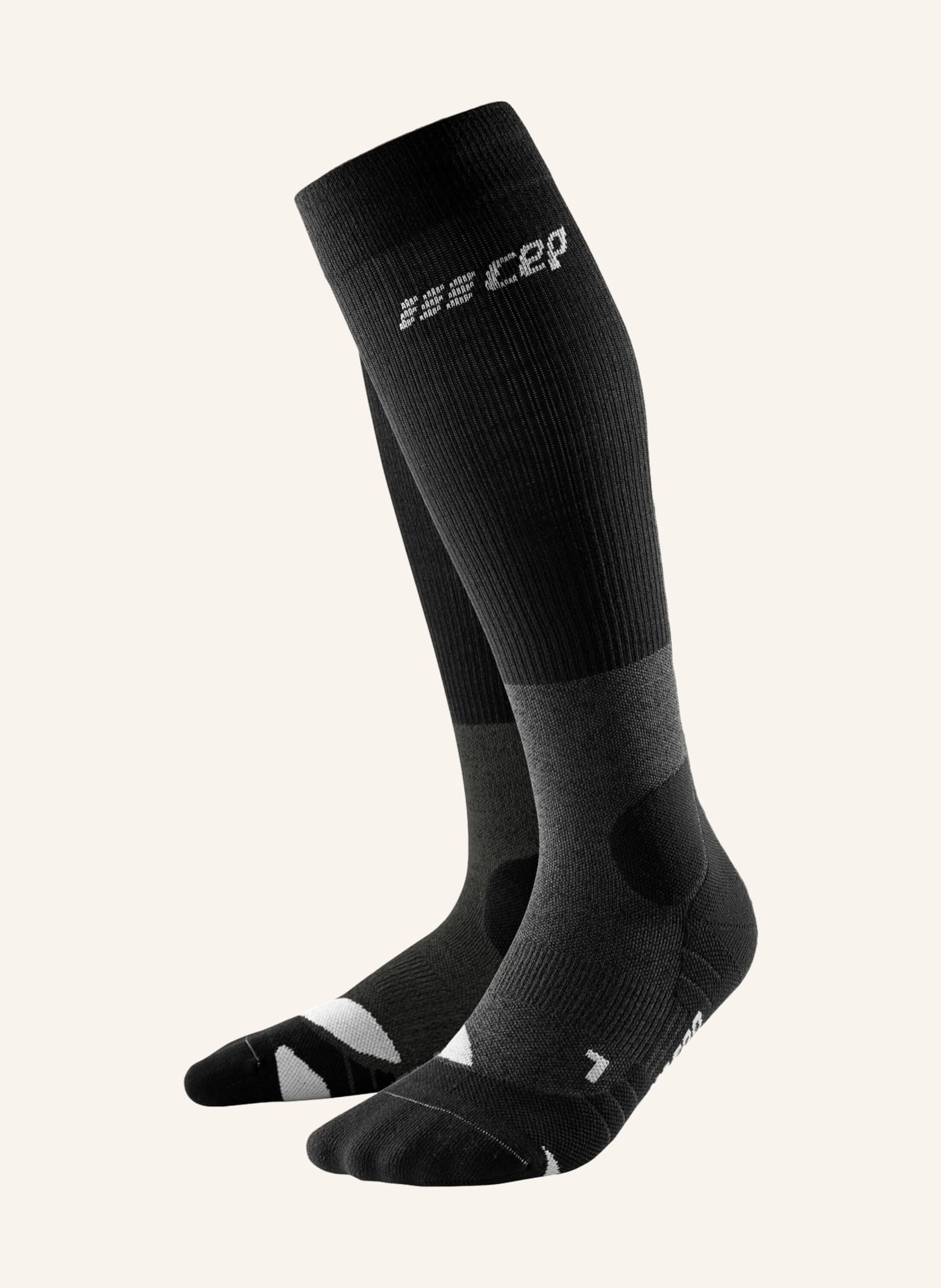 cep Trekking-Socken HIKING MERINO KNEE-HIGH mit Kompression, Farbe: GRAU (Bild 1)