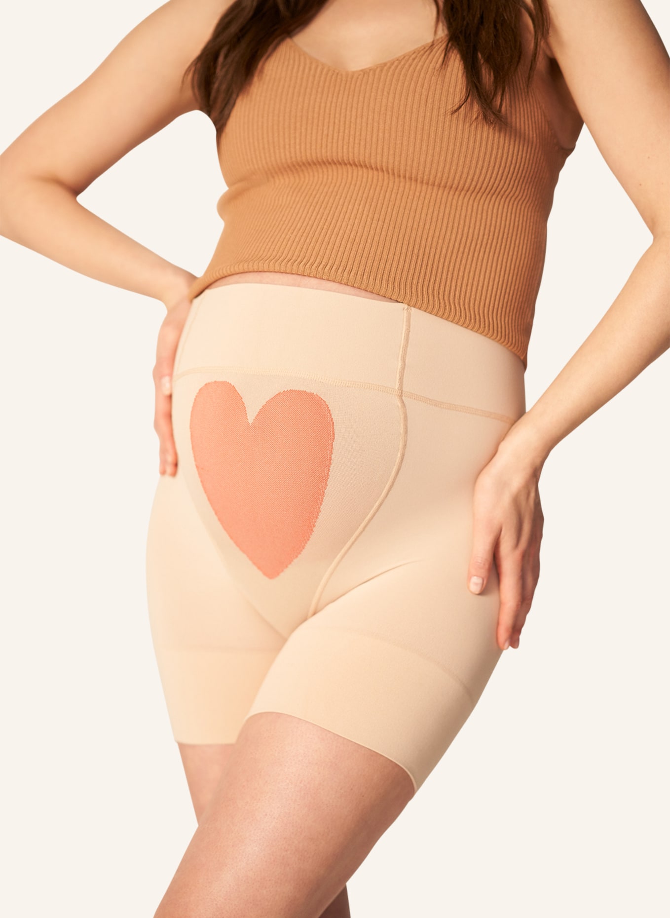 ITEM m6 Shorts MAMA mit Kompression, Farbe: BEIGE (Bild 3)