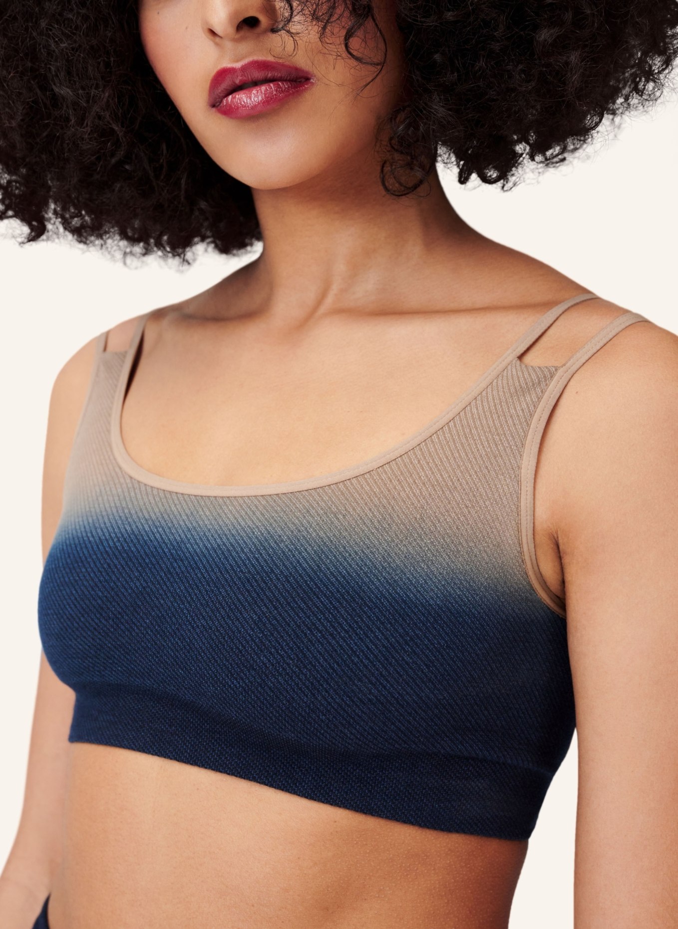 ITEM m6 Shape-Top SOFT RIBBED, Farbe: BLAU/ BEIGE (Bild 3)