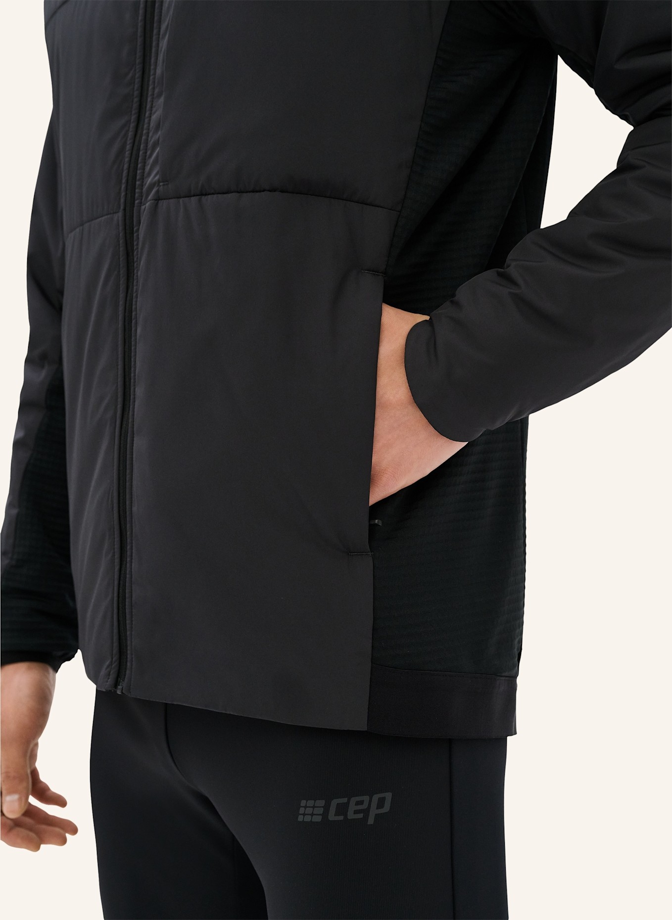 cep Jacke COLD WEATHER HYBRID: SCHWARZ