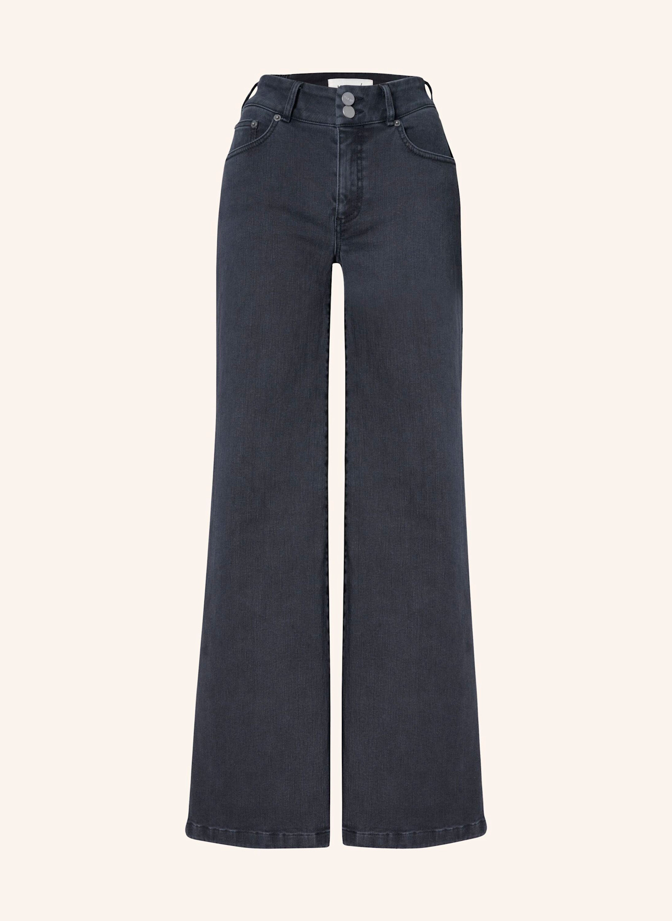 ITEM m6 Flared Jeans WIDE LEGGED HIGH RISE DENIM, Farbe: SCHWARZ (Bild 1)