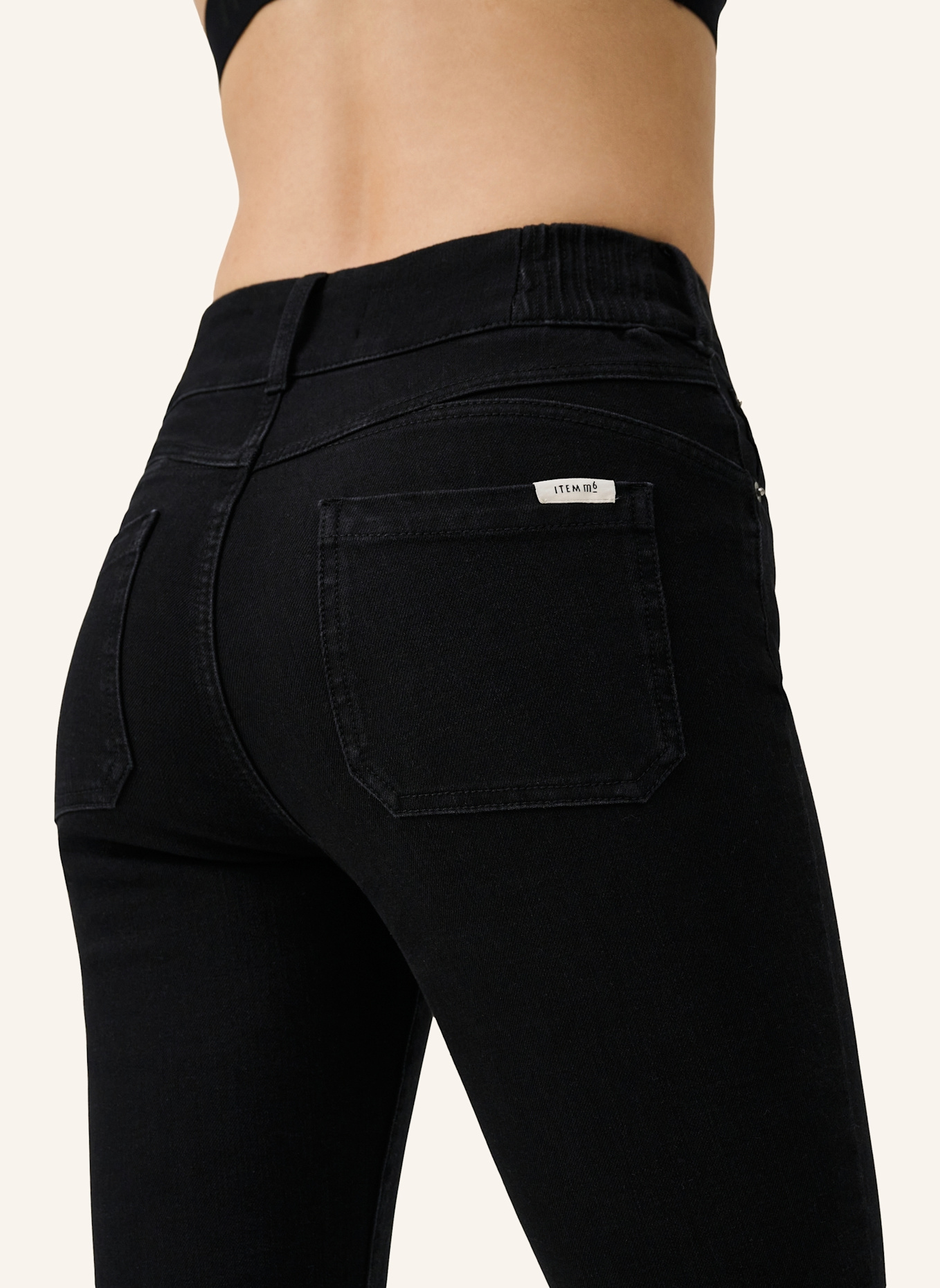 ITEM m6 Flared Jeans KICK FLARED HIGH RISE, Farbe: SCHWARZ (Bild 4)