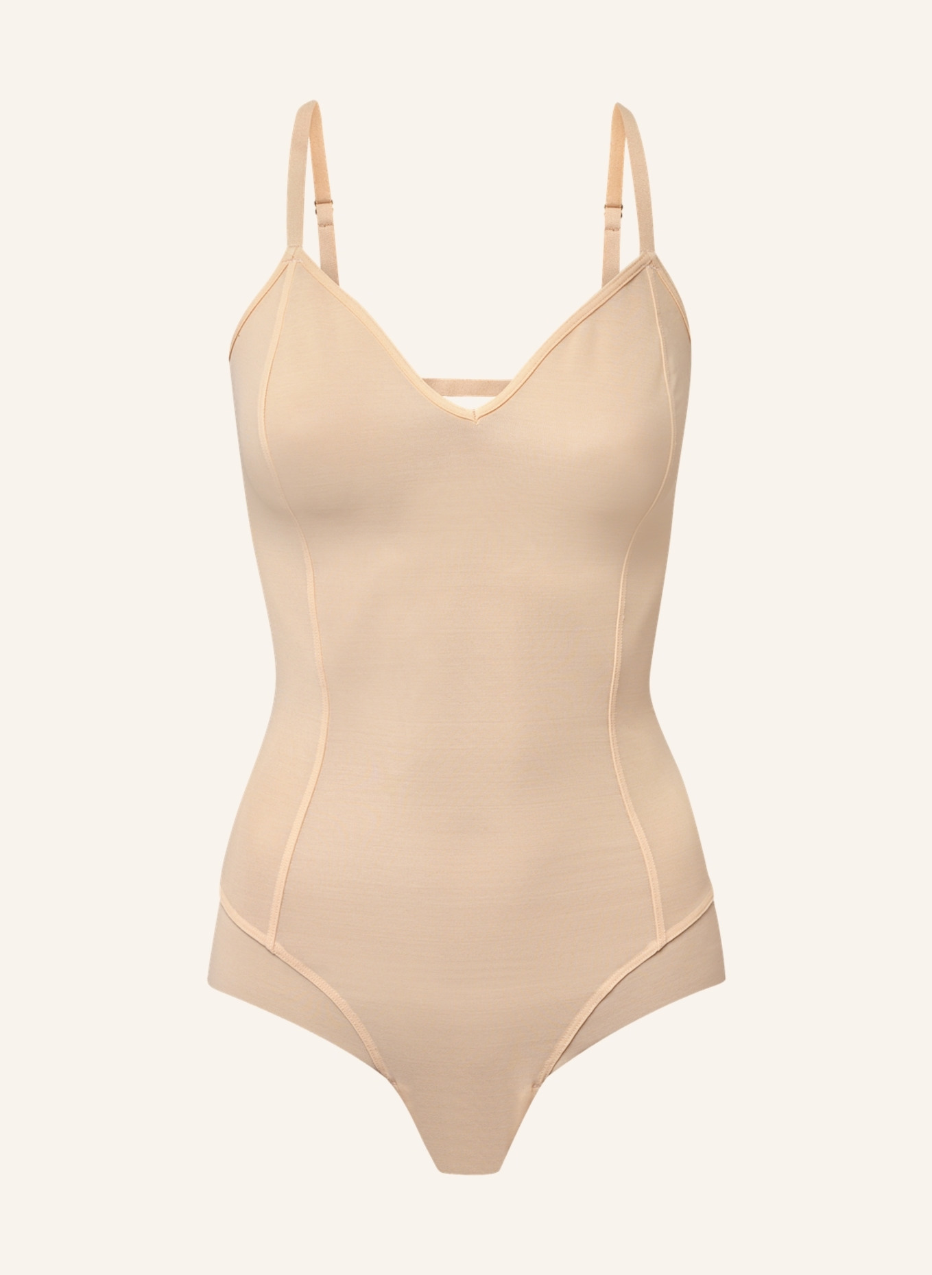 ITEM m6 Shape-Body ALL MESH mit Rückenausschnitt, Farbe: BEIGE (Bild 1)