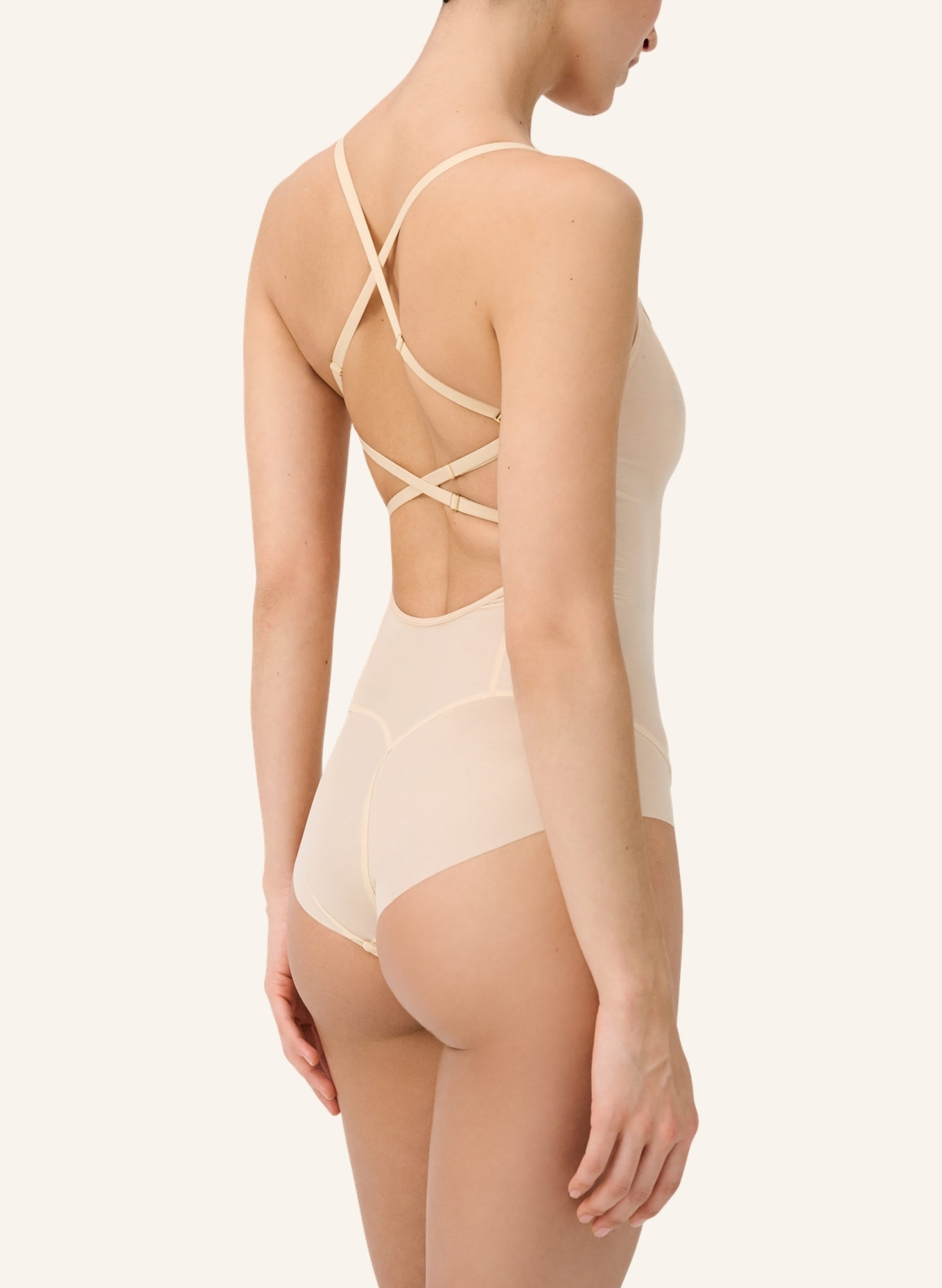 ITEM m6 Shape-Body ALL MESH mit Rückenausschnitt, Farbe: BEIGE (Bild 2)