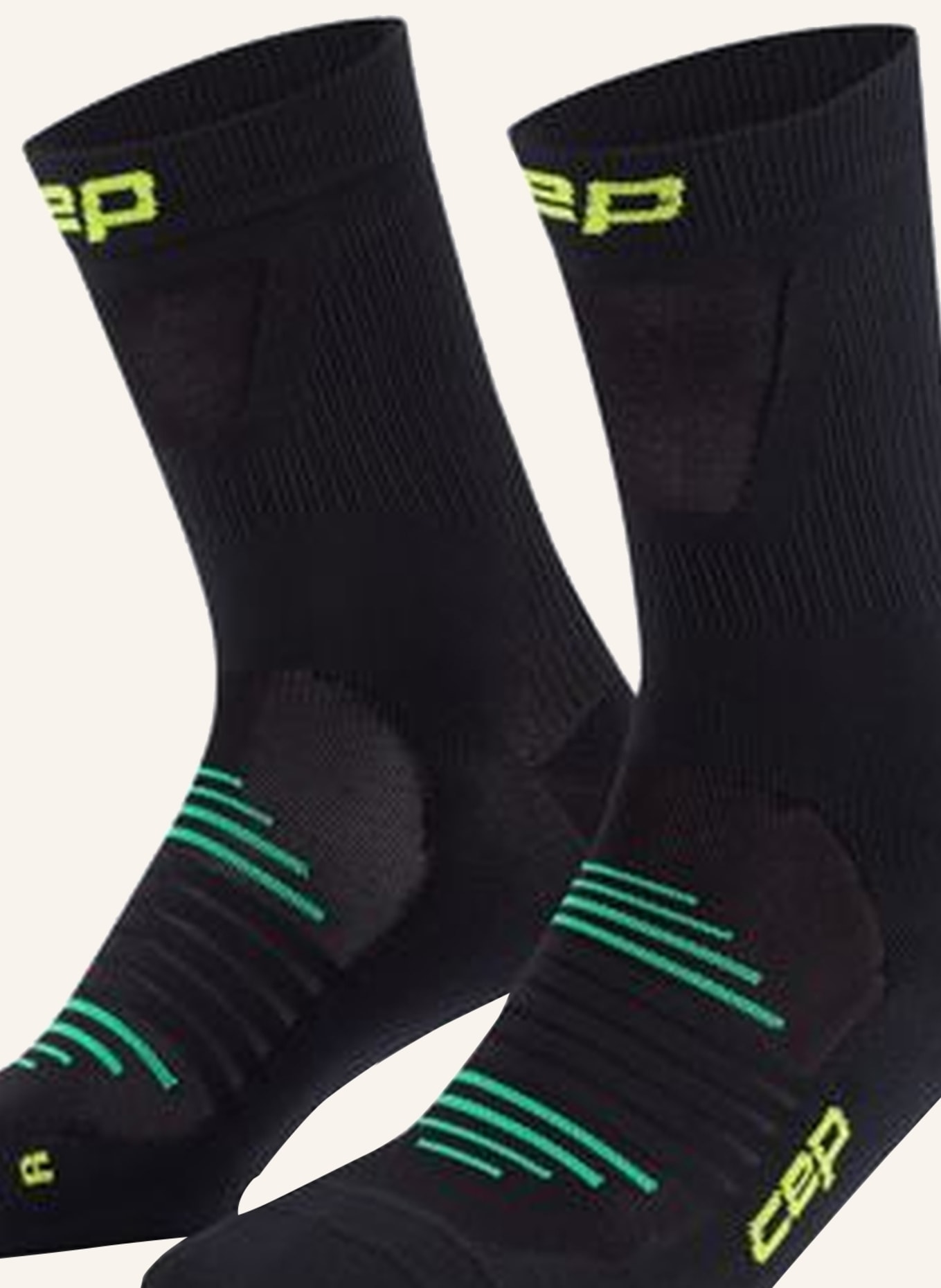 cep CEP CEP pro run ultralight socks, mid cut, men: SCHWARZ