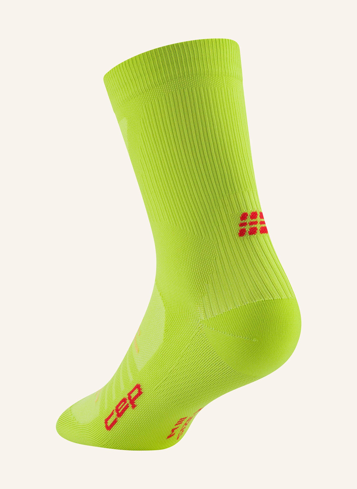 cep CEP CEP pro run ultralight socks, mid cut, women: HELLGRÜN
