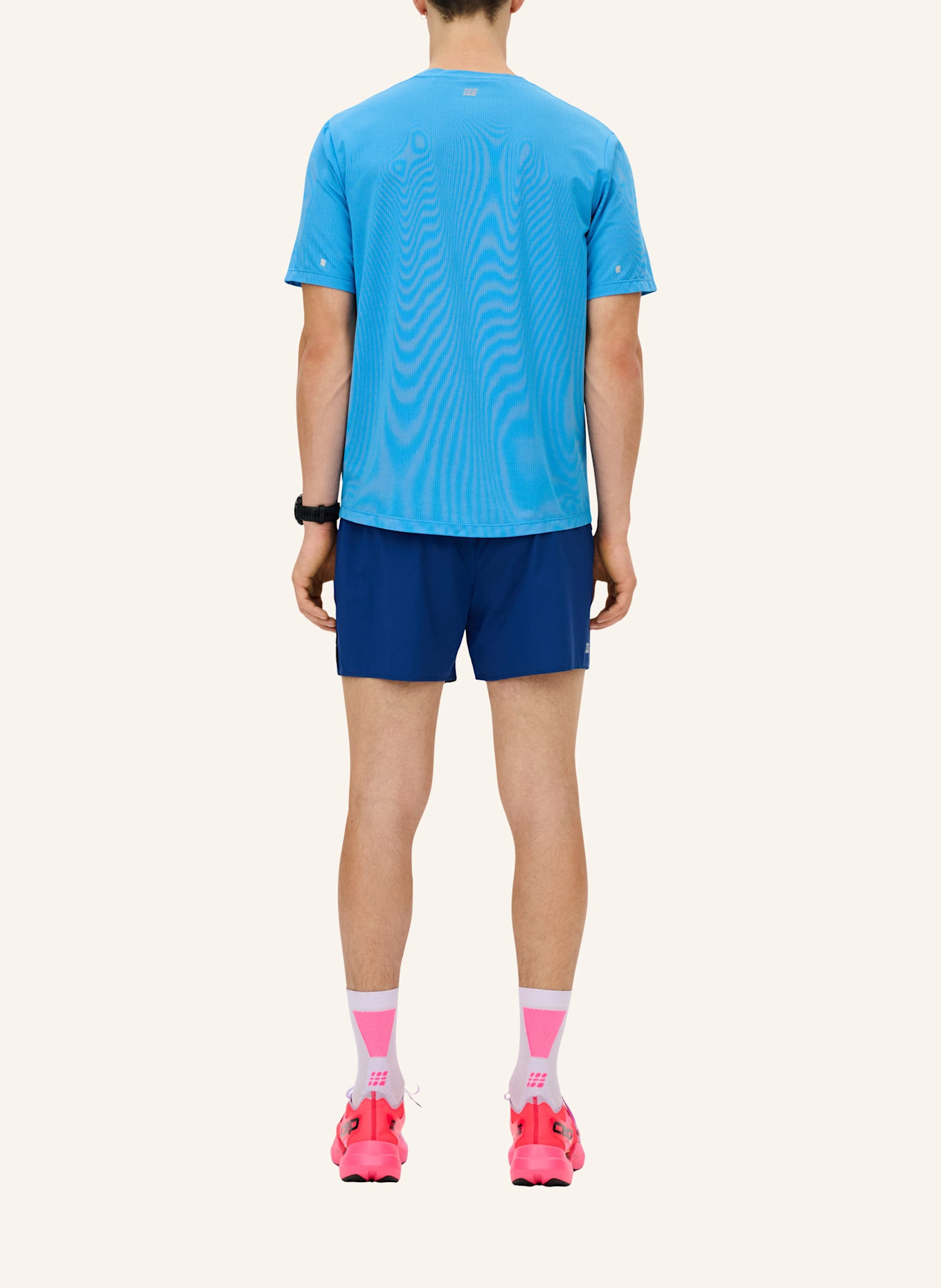 cep CEP CEP run shorts, loose fit, men: DUNKELBLAU