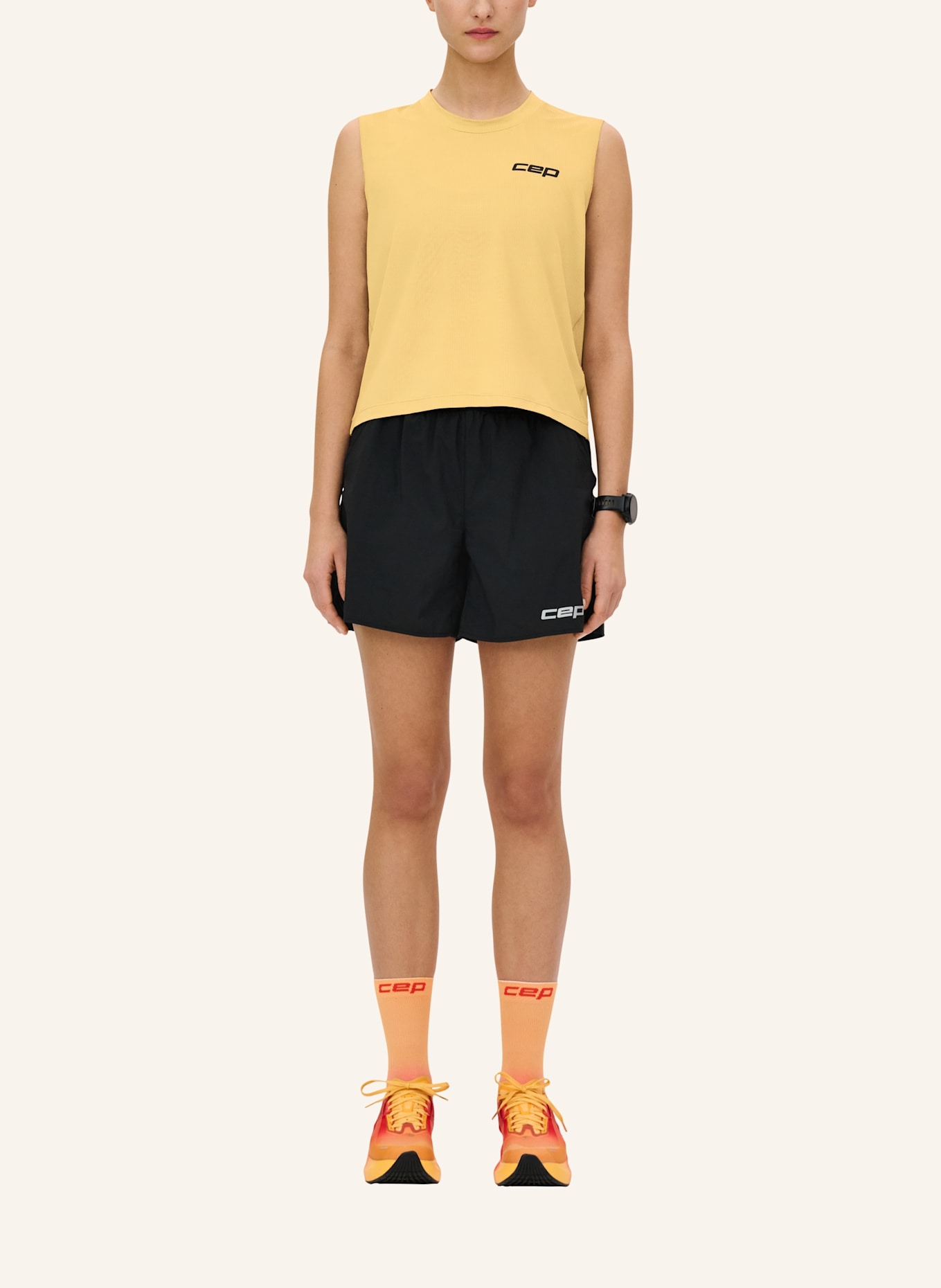 cep CEP CEP run shorts, loose fit, women: SCHWARZ