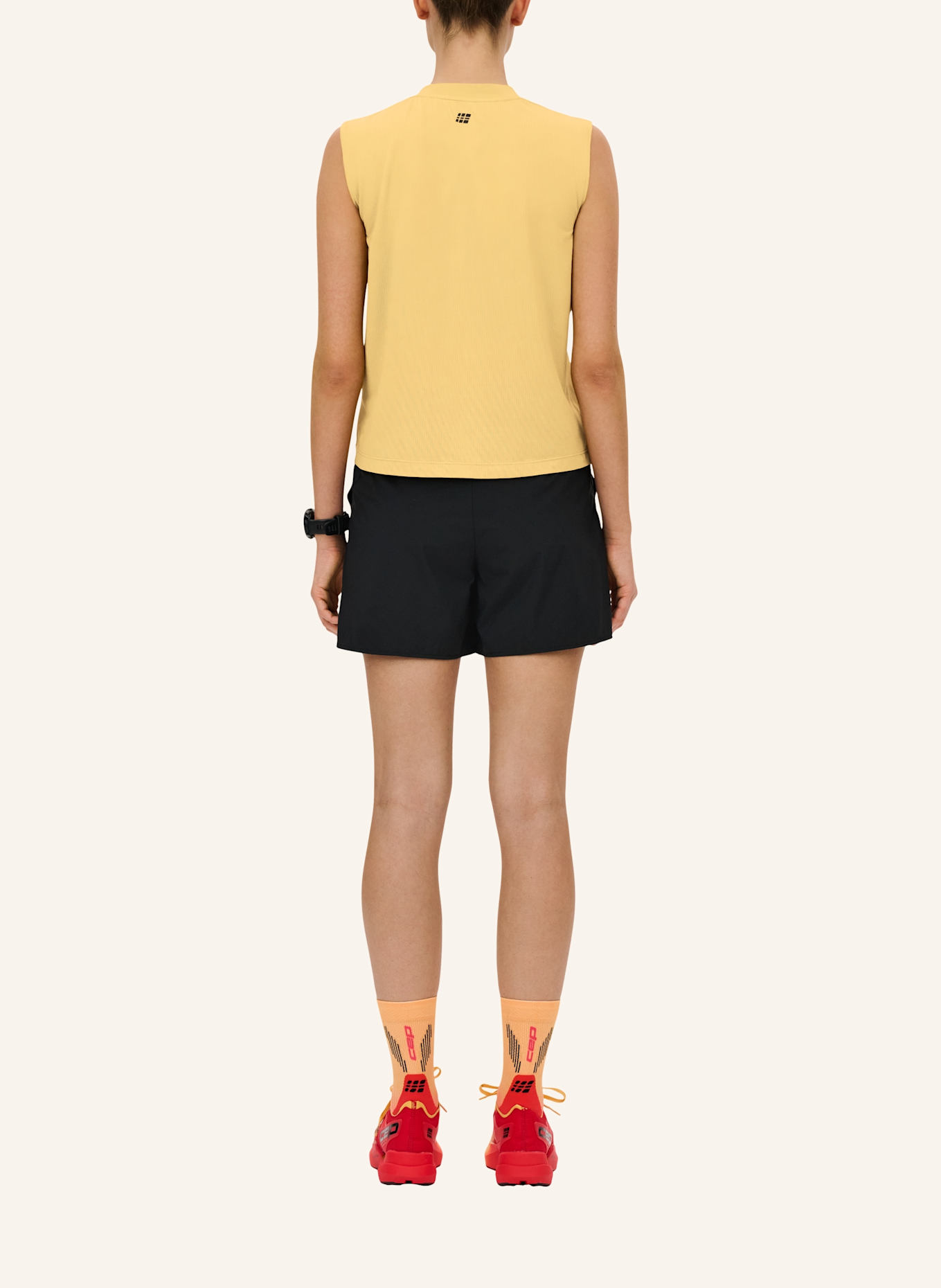 cep CEP CEP run shorts, loose fit, women: SCHWARZ