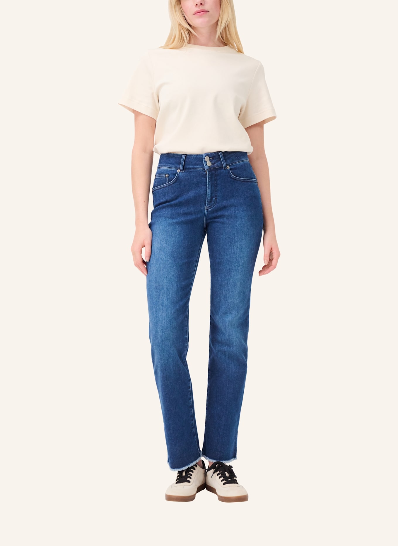 ITEM m6 Jeans Straight High Rise: BLAU