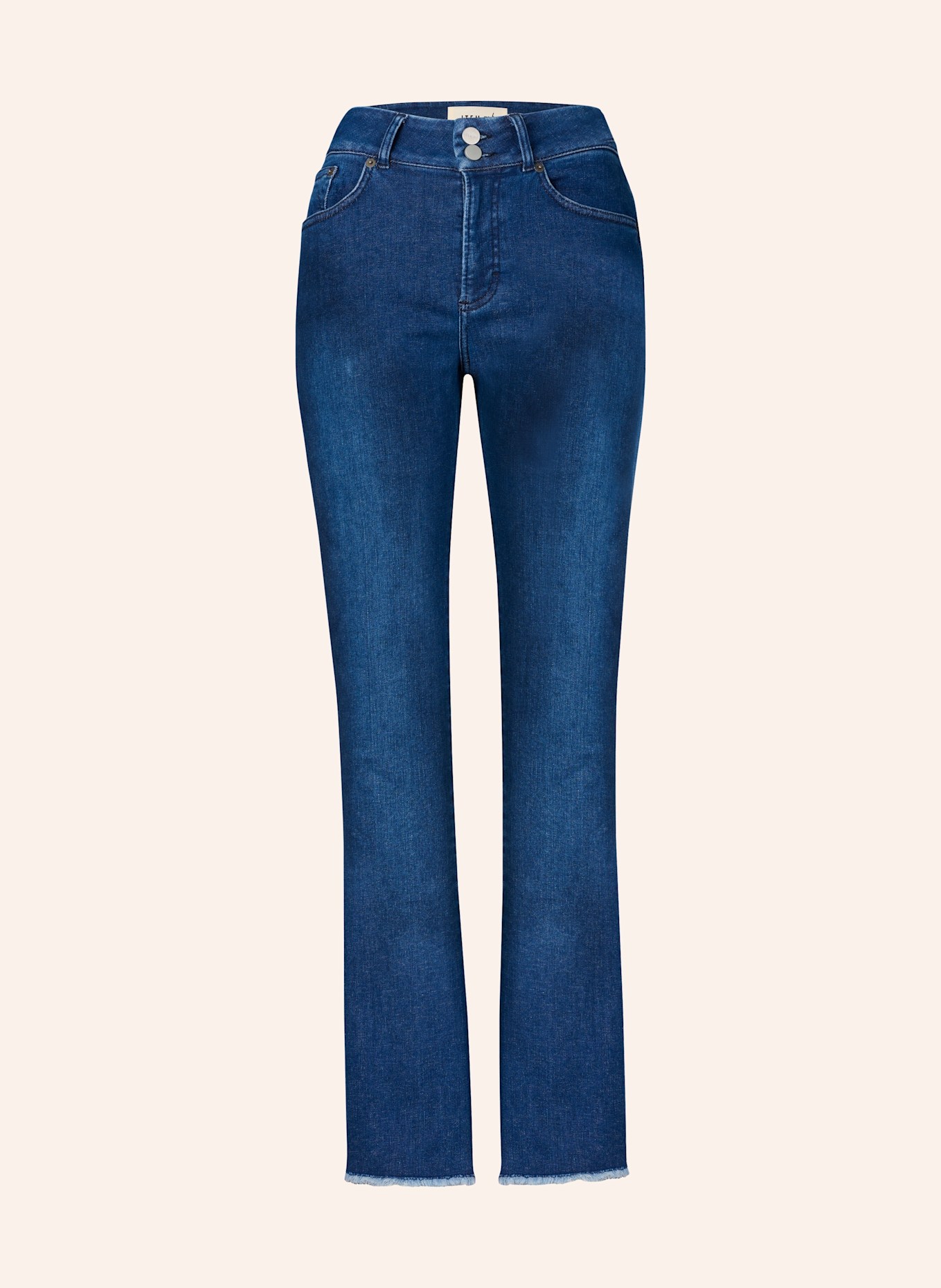 ITEM m6 Jeans Straight High Rise: BLAU