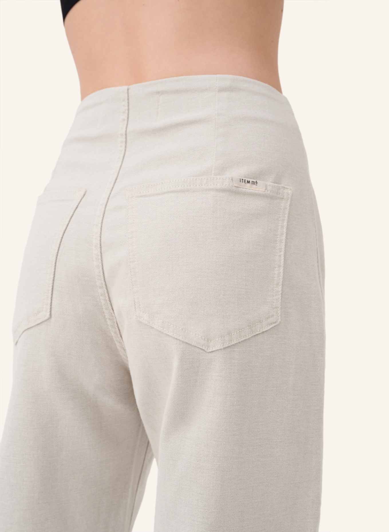 ITEM m6 Mom Jeans RELAXED HIGH RISE: ECRU