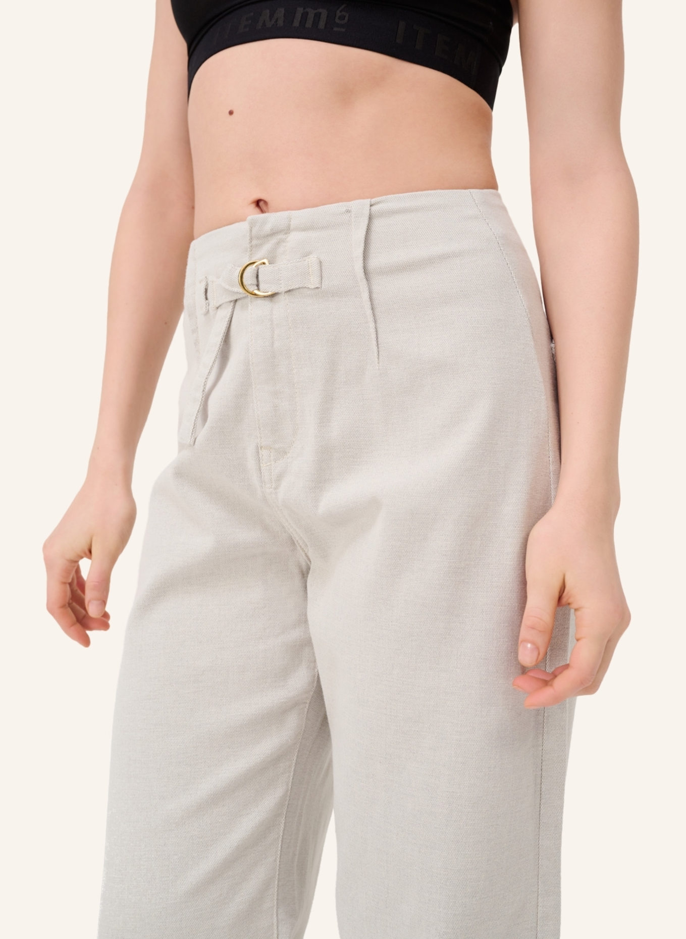 ITEM m6 Mom Jeans RELAXED HIGH RISE: ECRU