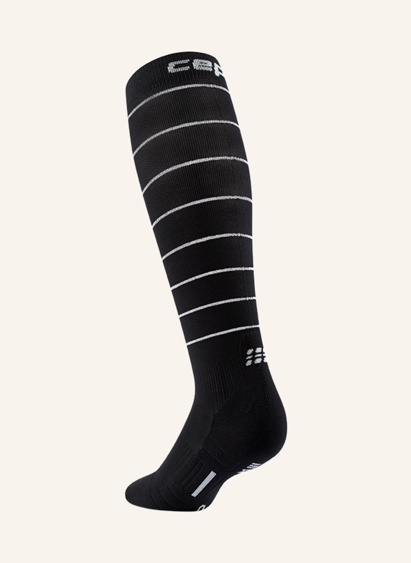 cep CEP CEP pro run reflective socks, tall, 2.0, men: SCHWARZ