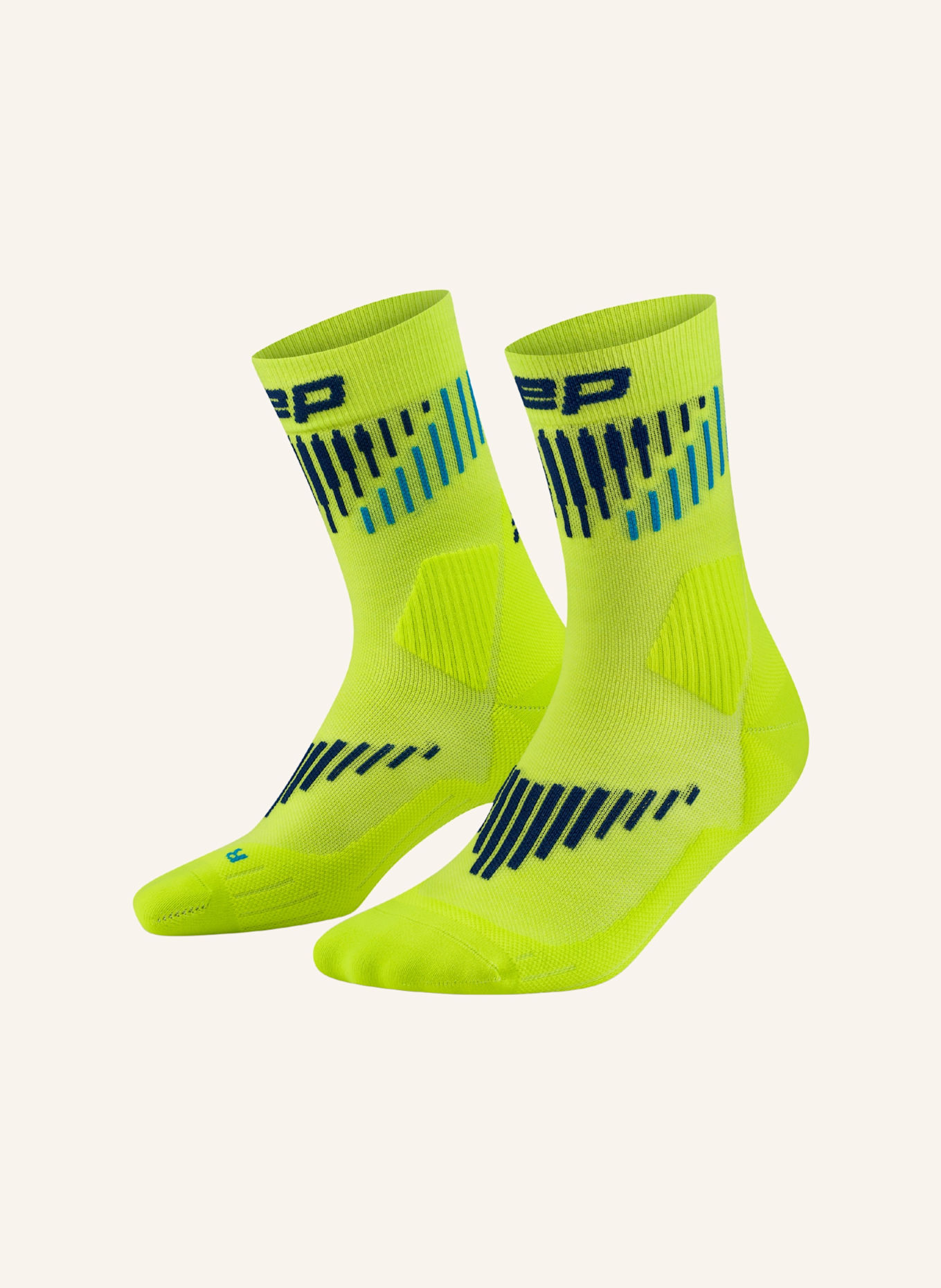 cep CEP CEP core run merino socks, mid cut, 3.0, women: BLAU