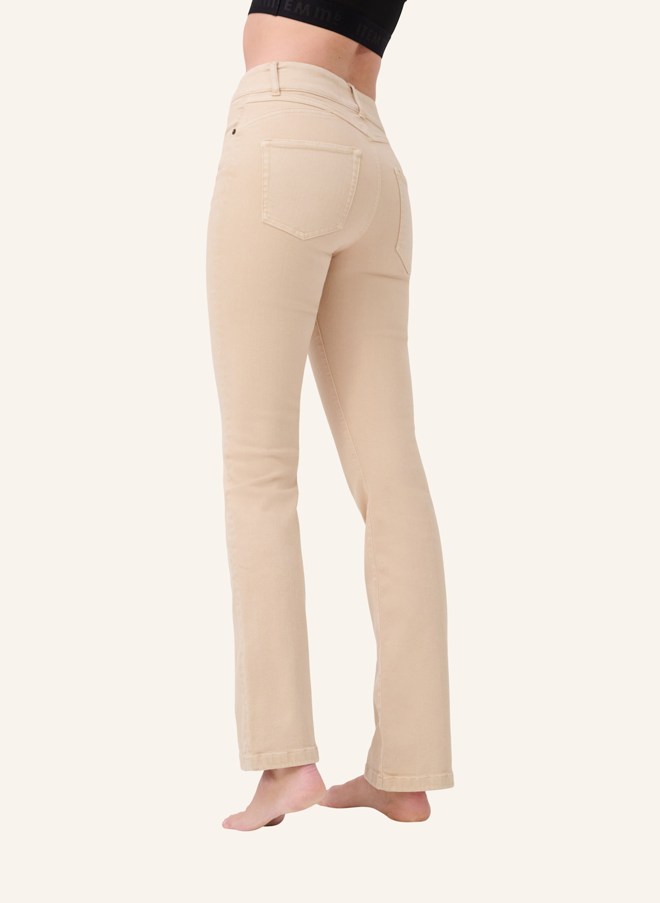 ITEM m6 Bootcut Jeans BOOTCUT HIGH RISE: BEIGE