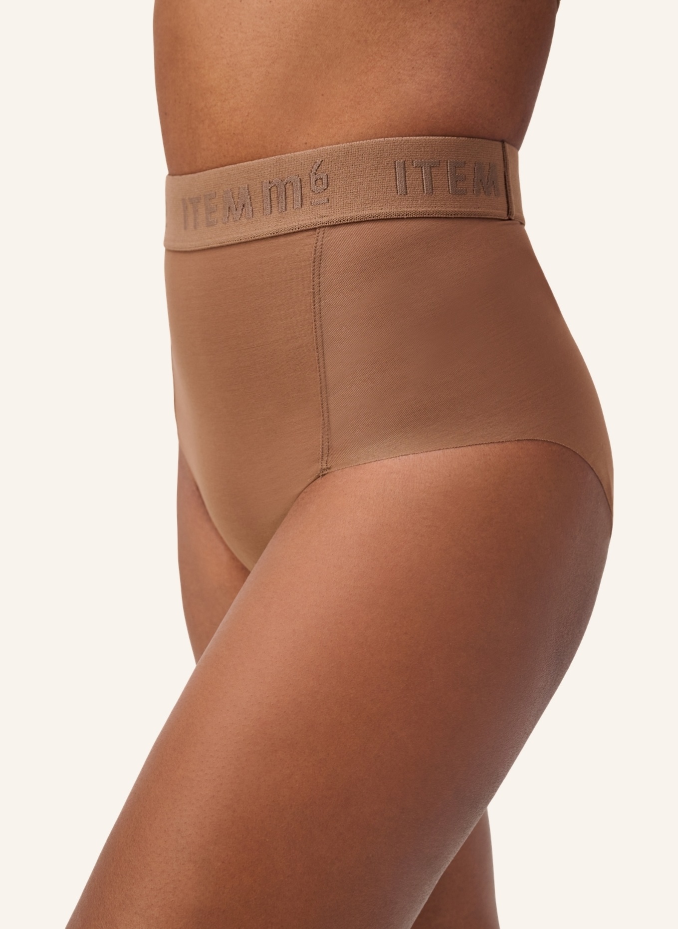 ITEM m6 Shape-Panty ALL MESH: HELLBRAUN