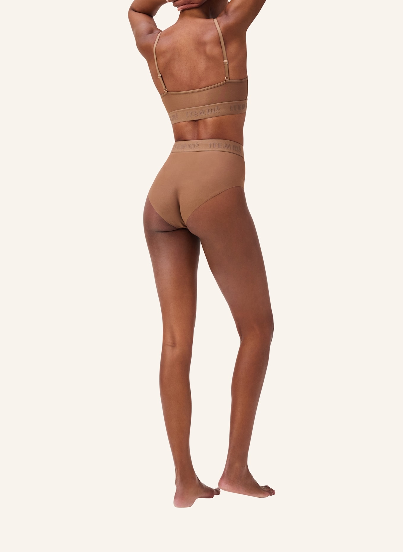 ITEM m6 Shape-Panty ALL MESH: HELLBRAUN