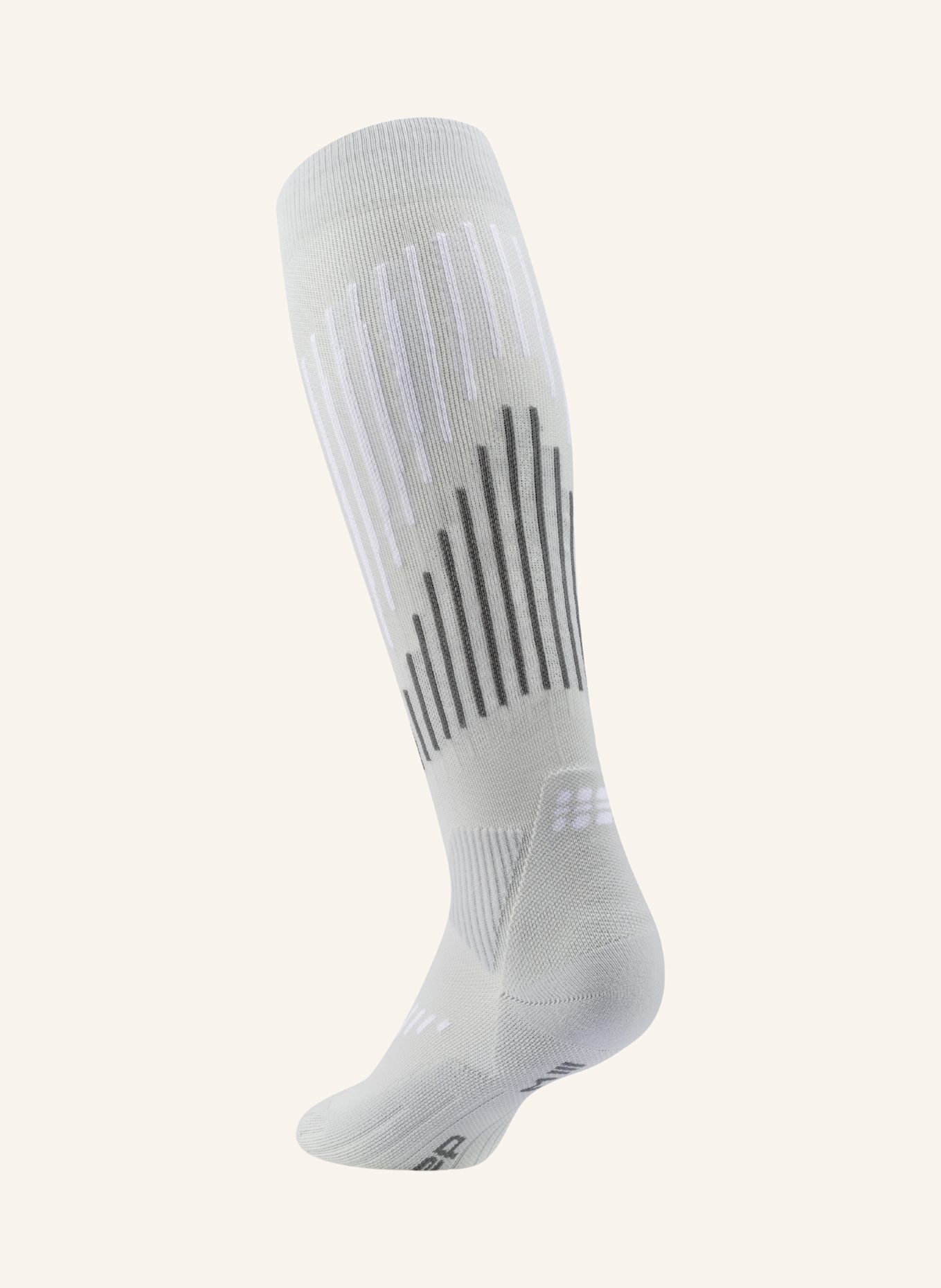 cep Laufsocken KNEE HIGH TOURING SKIING mit Kompression: GRAU