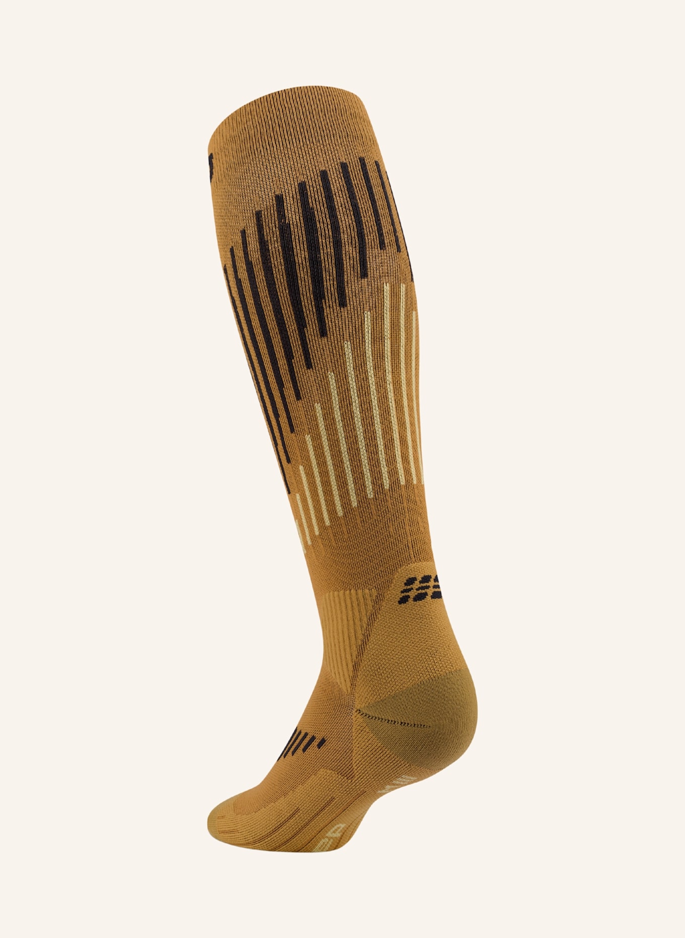 cep Laufsocken KNEE HIGH TOURING SKIING mit Kompression: BRAUN