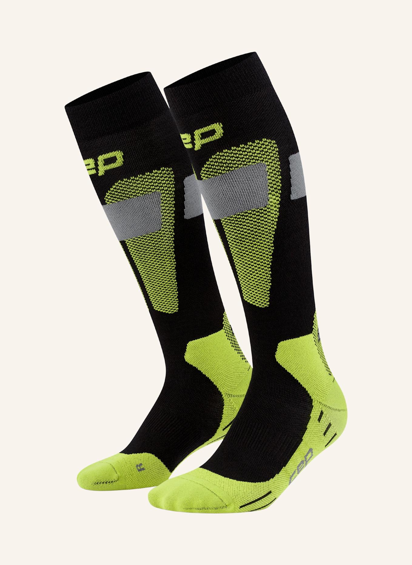 cep Skisocken SKI MERINO TALL 3.0: SCHWARZ/ GELB