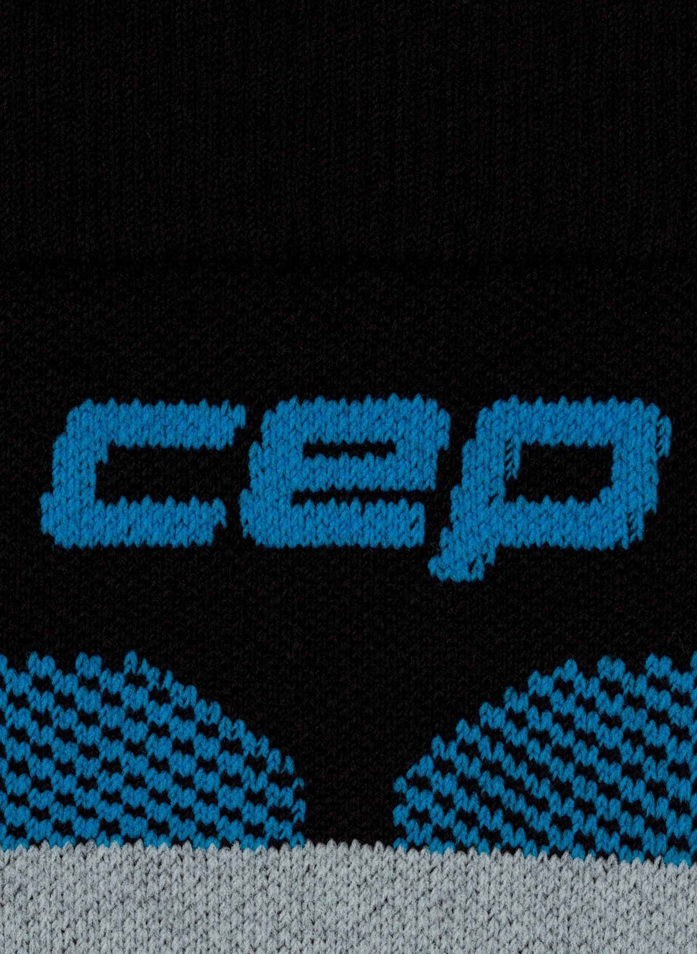 cep Skisocken SKI MERINO TALL 3.0: SCHWARZ/ BLAU